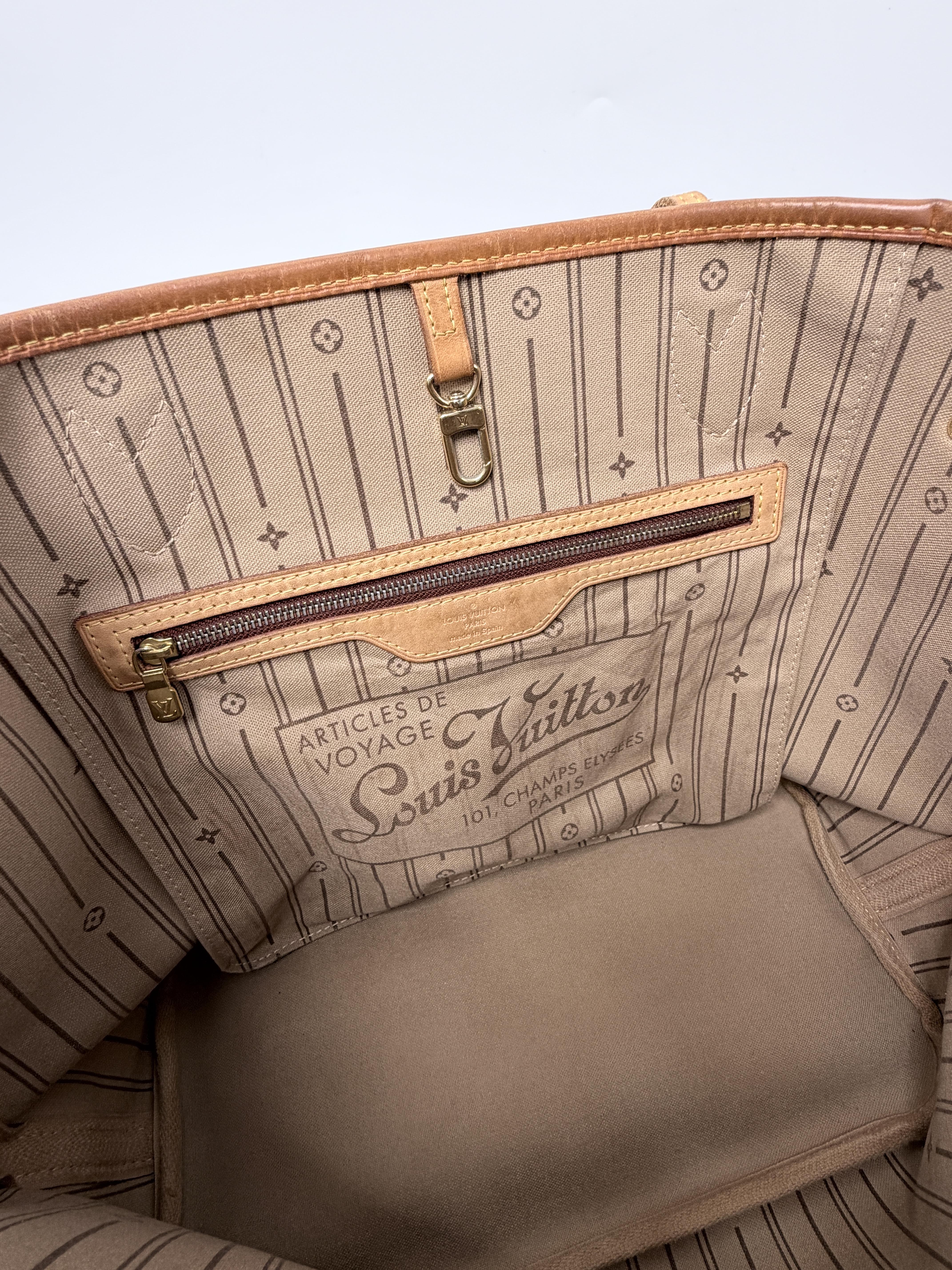 Monogram NeverFull MM Handle Tote Bag Shoulder Handbag JA1299LV