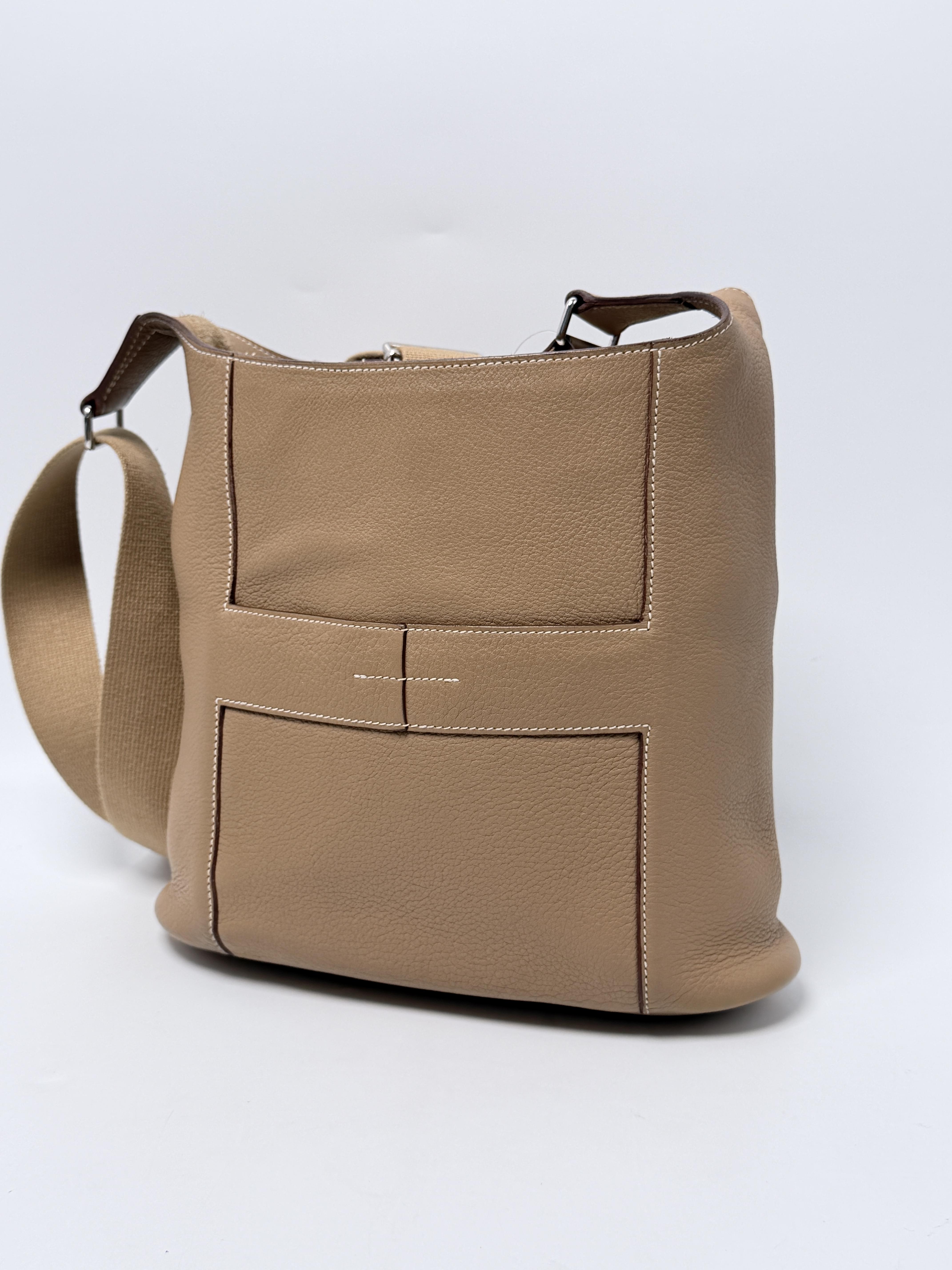 Hermes Marwari Shoulder Bag Tan Gold Adjustable Strap JP004HM