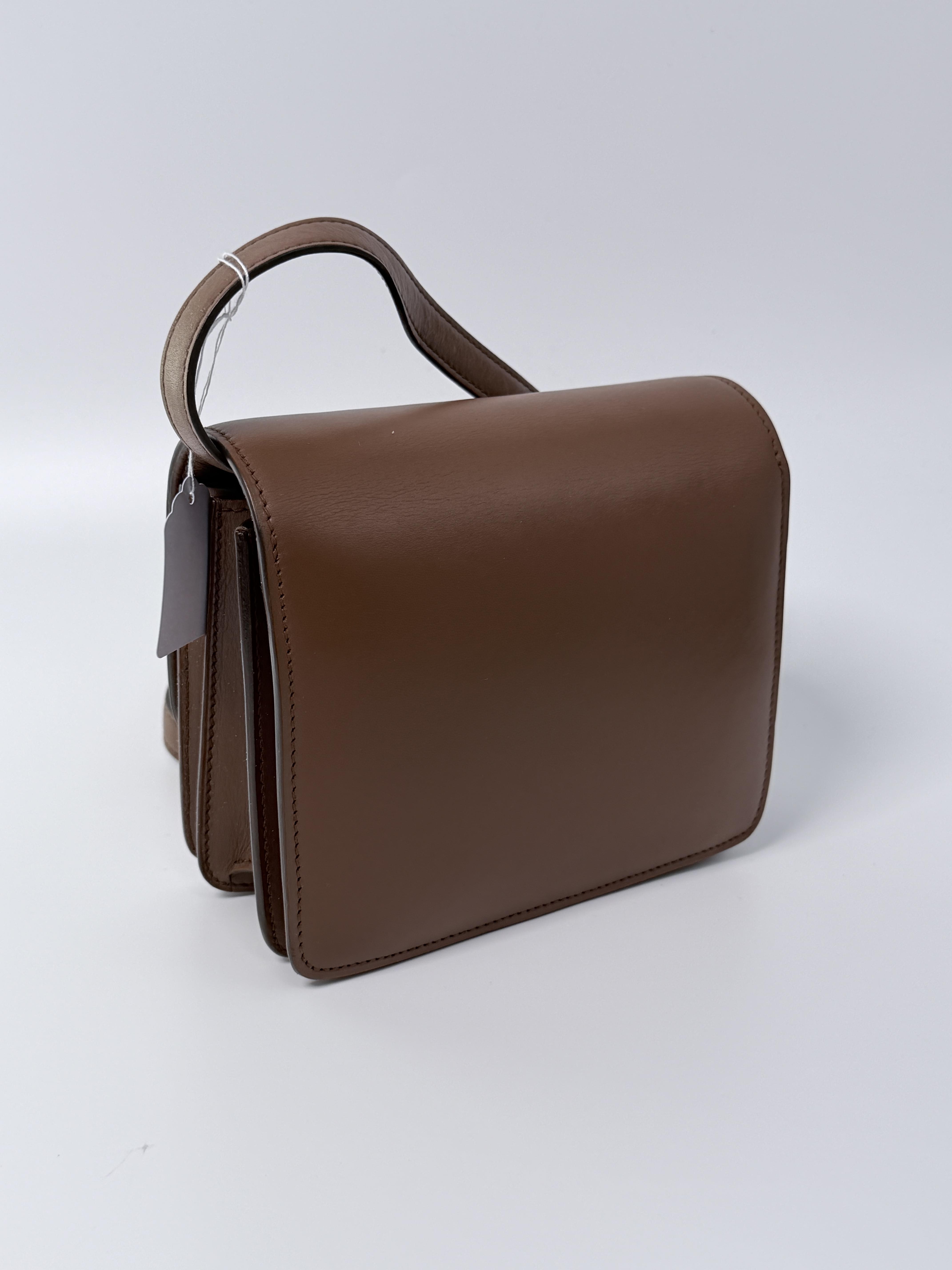 Classic Box Brown Crossbody Bag FJ1382CE
