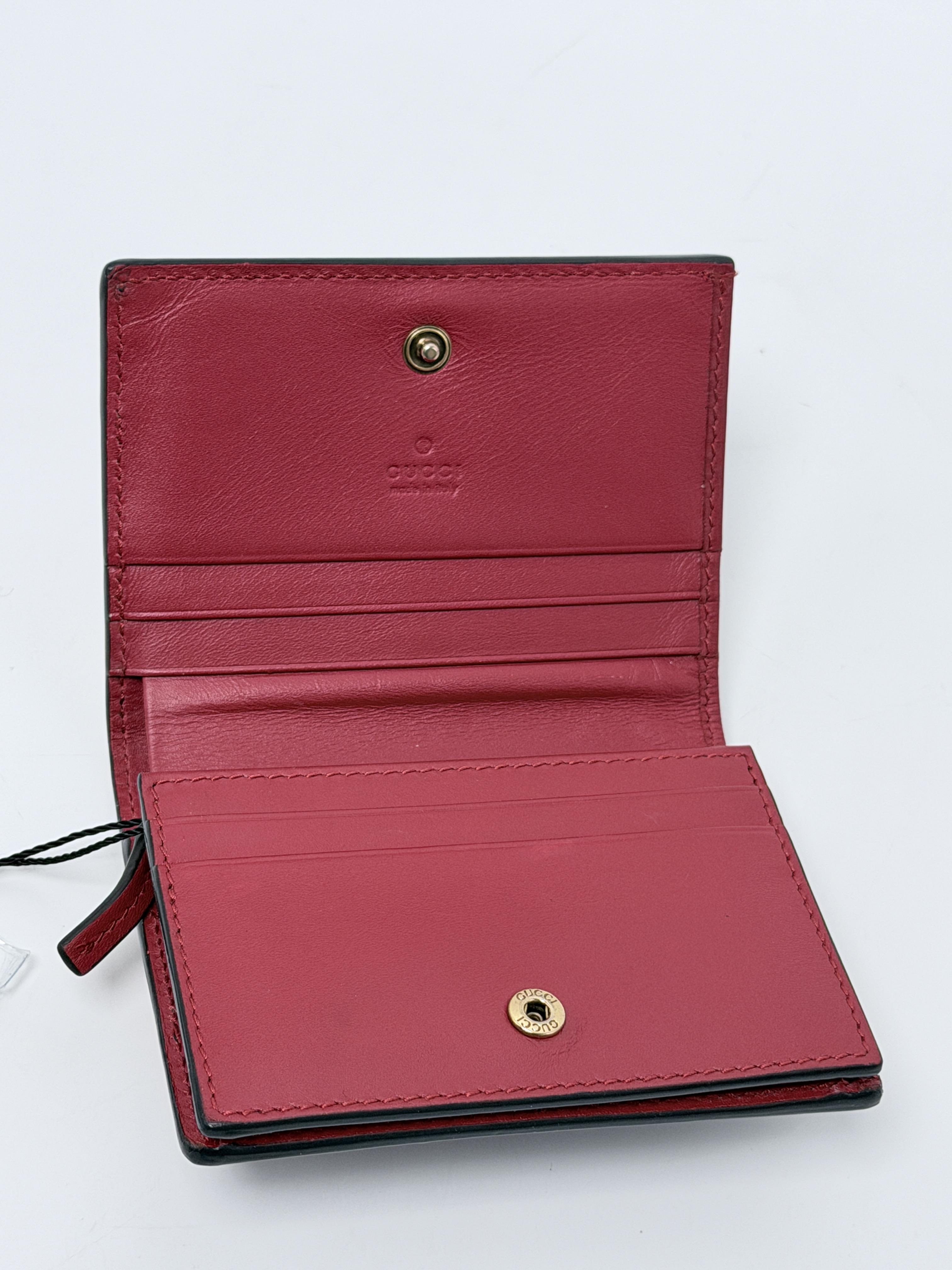 Queen Margaret Smooth Bee Card Case Wallet Tricolor JD1296GG