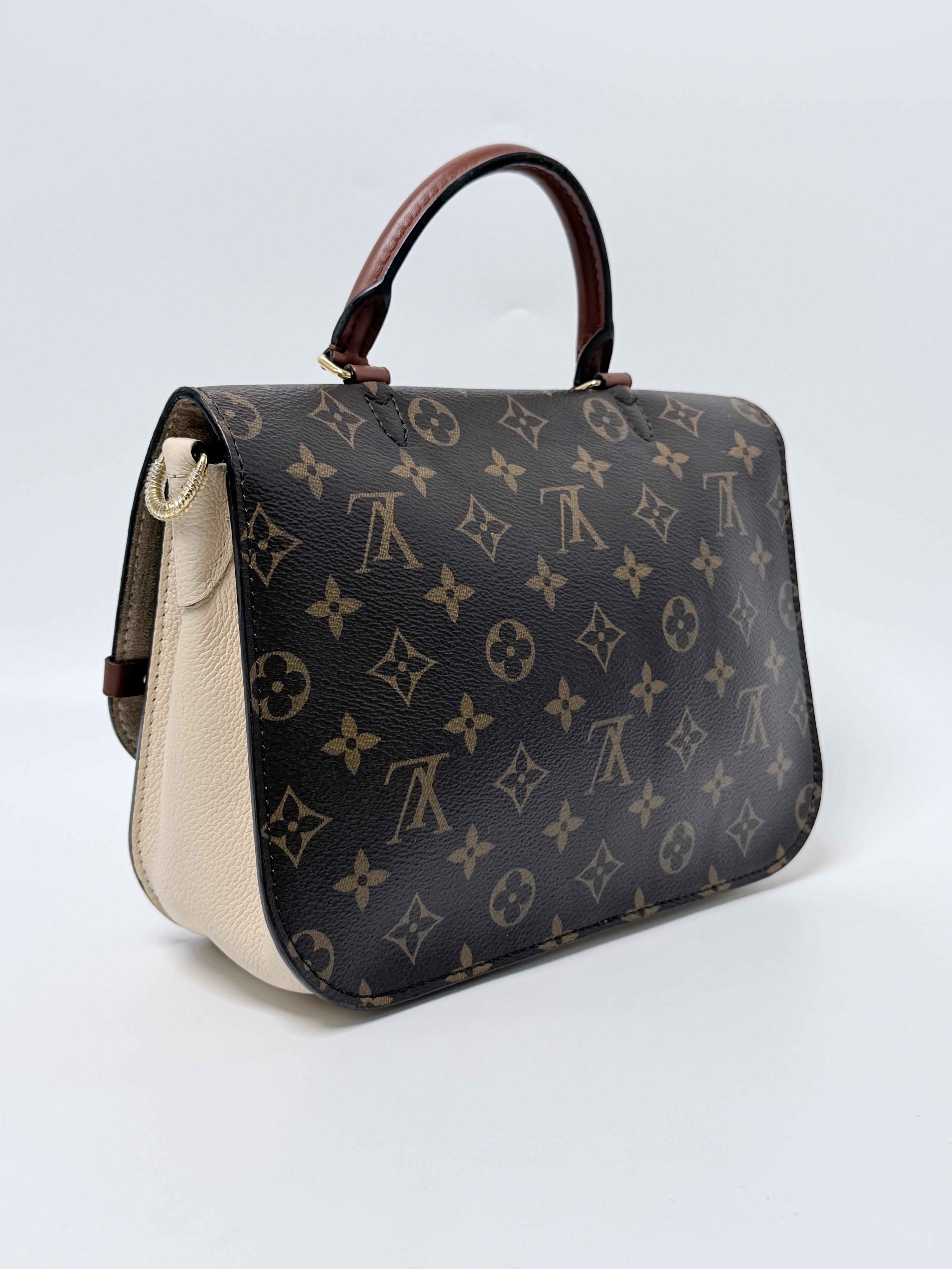 Vaugirard Creme Leather Handle Bag Shoulder Handbag XU053LV