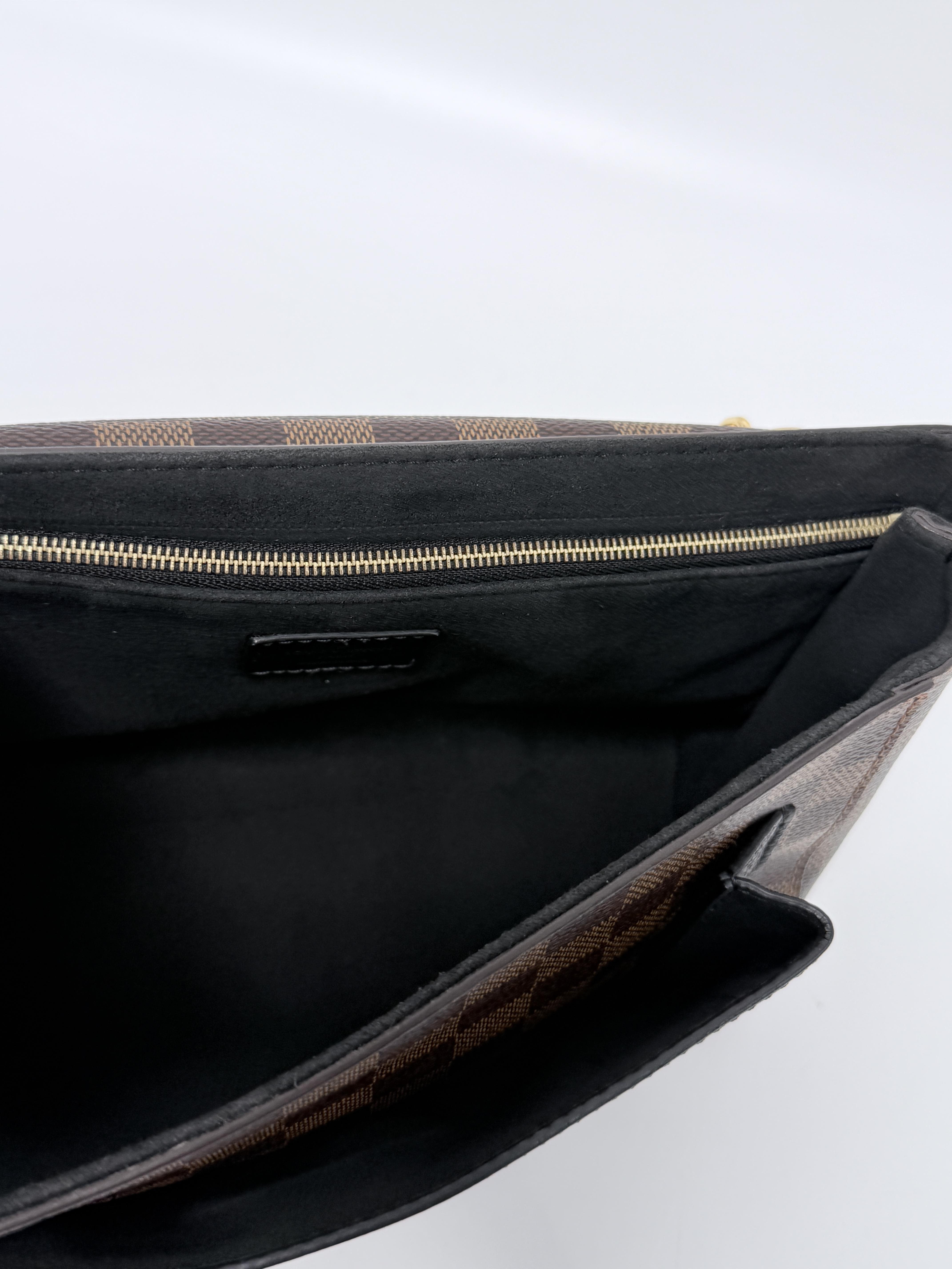 Pre-owned Louis Vuitton Canvas Shoulder Bags Damier Ebene Vavin PM Shoulder Handbag Crossbody Bag Black ZS152LV