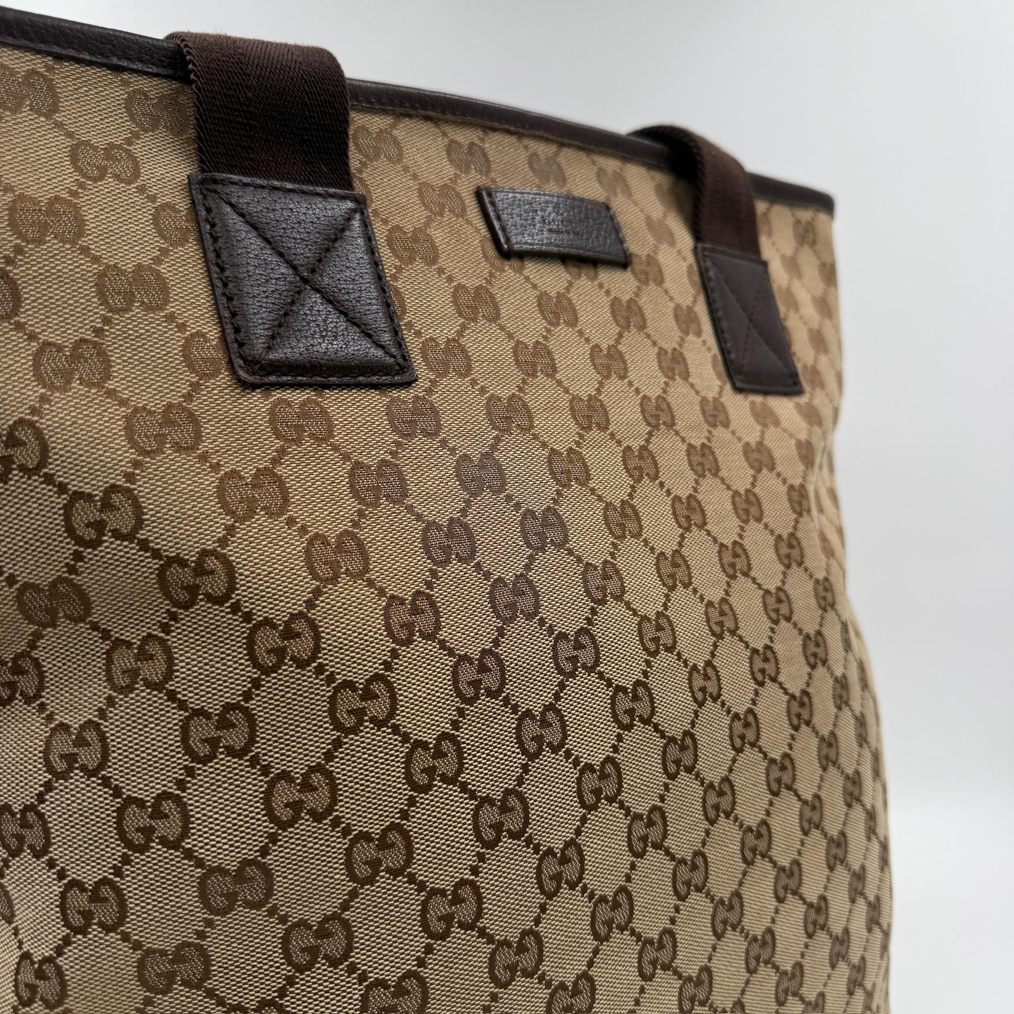 Pre-owned GUCCI canvas Tote Bags GG Shopper Tote with Adjustable Strap GG922Fei