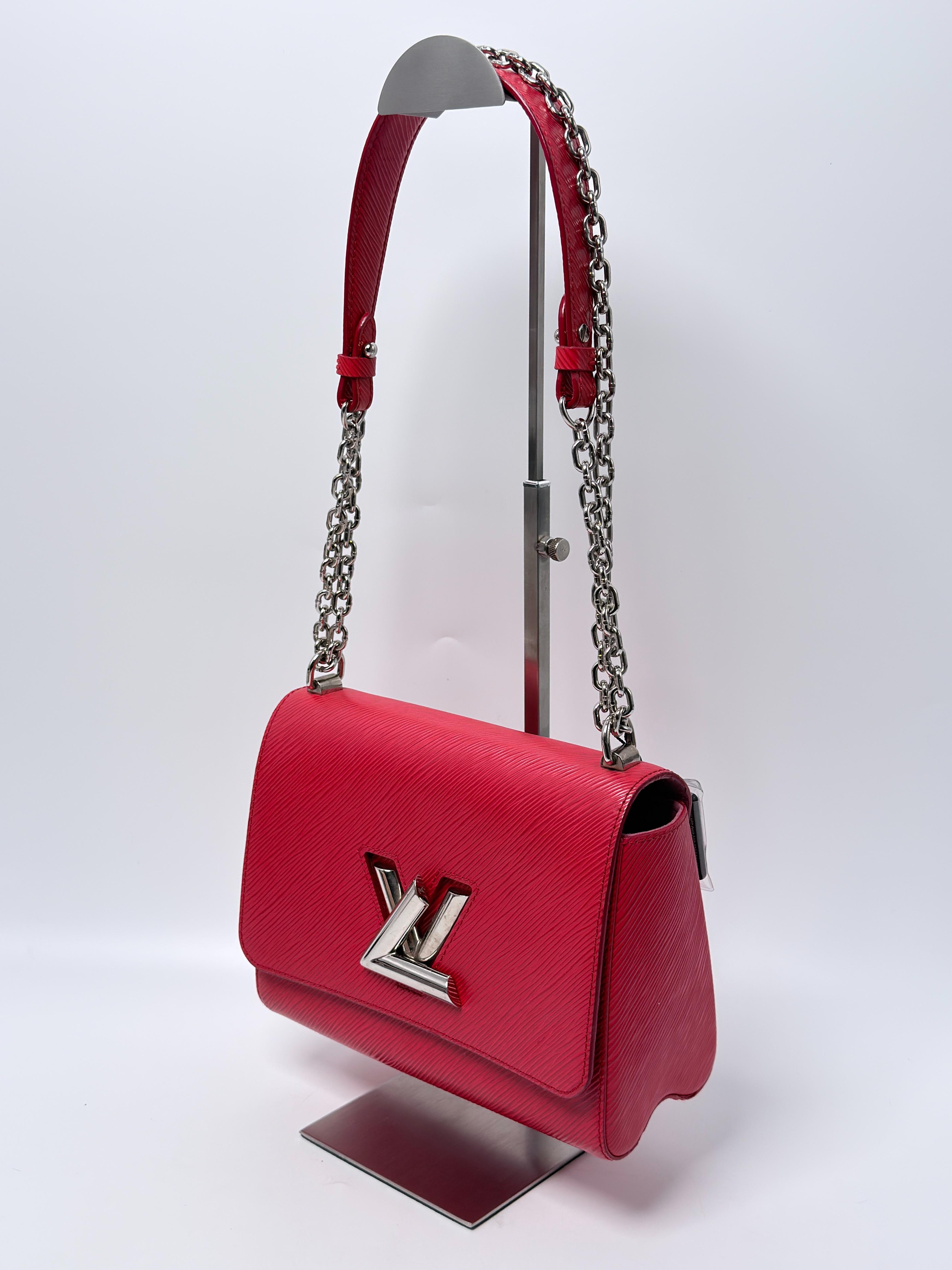 Crossbody Bag Twist Chain Shoulder Handbag Red JD1705LV