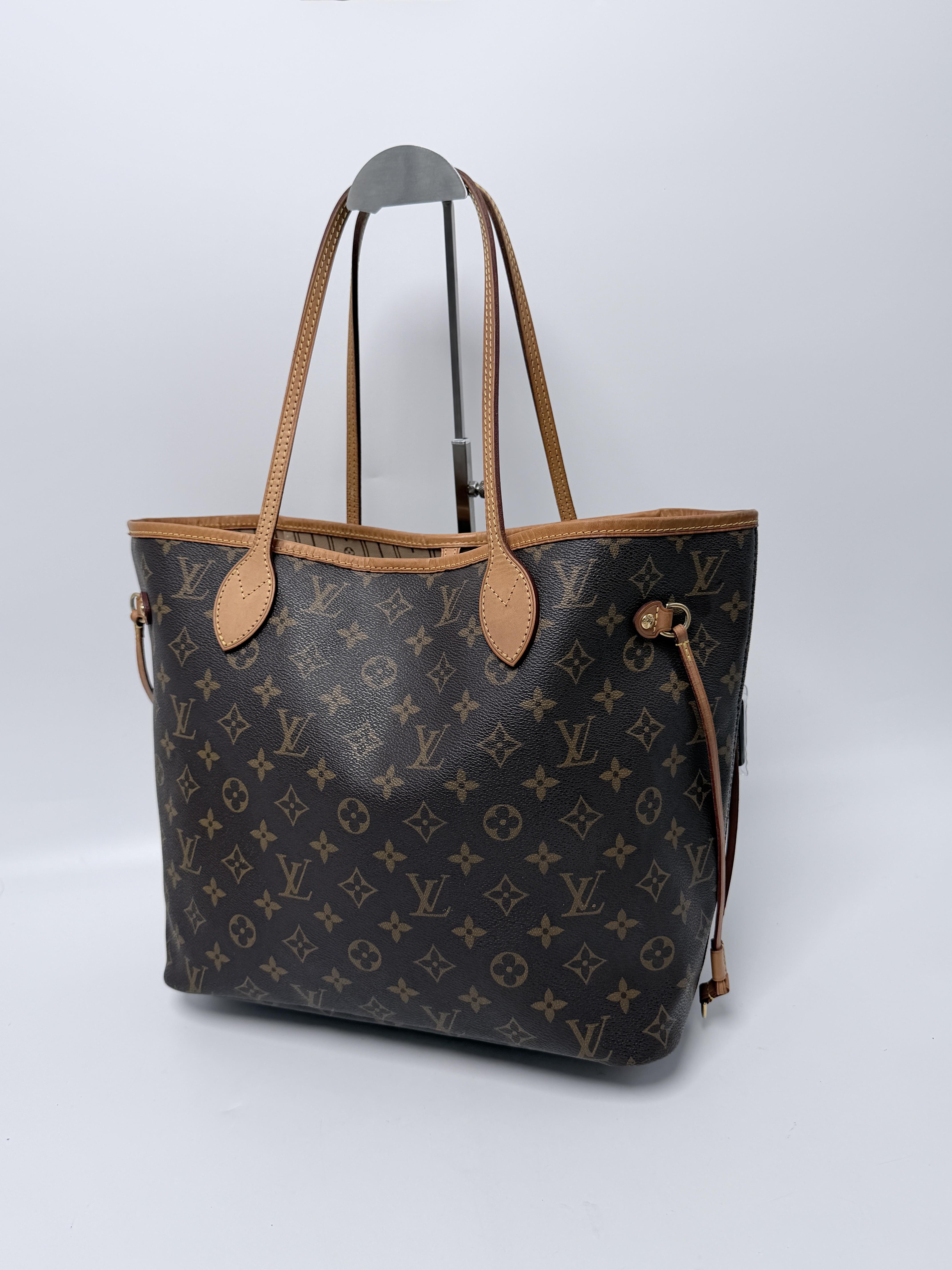 Monogram NeverFull MM Handle Tote Bag Shoulder Handbag JA1301LV