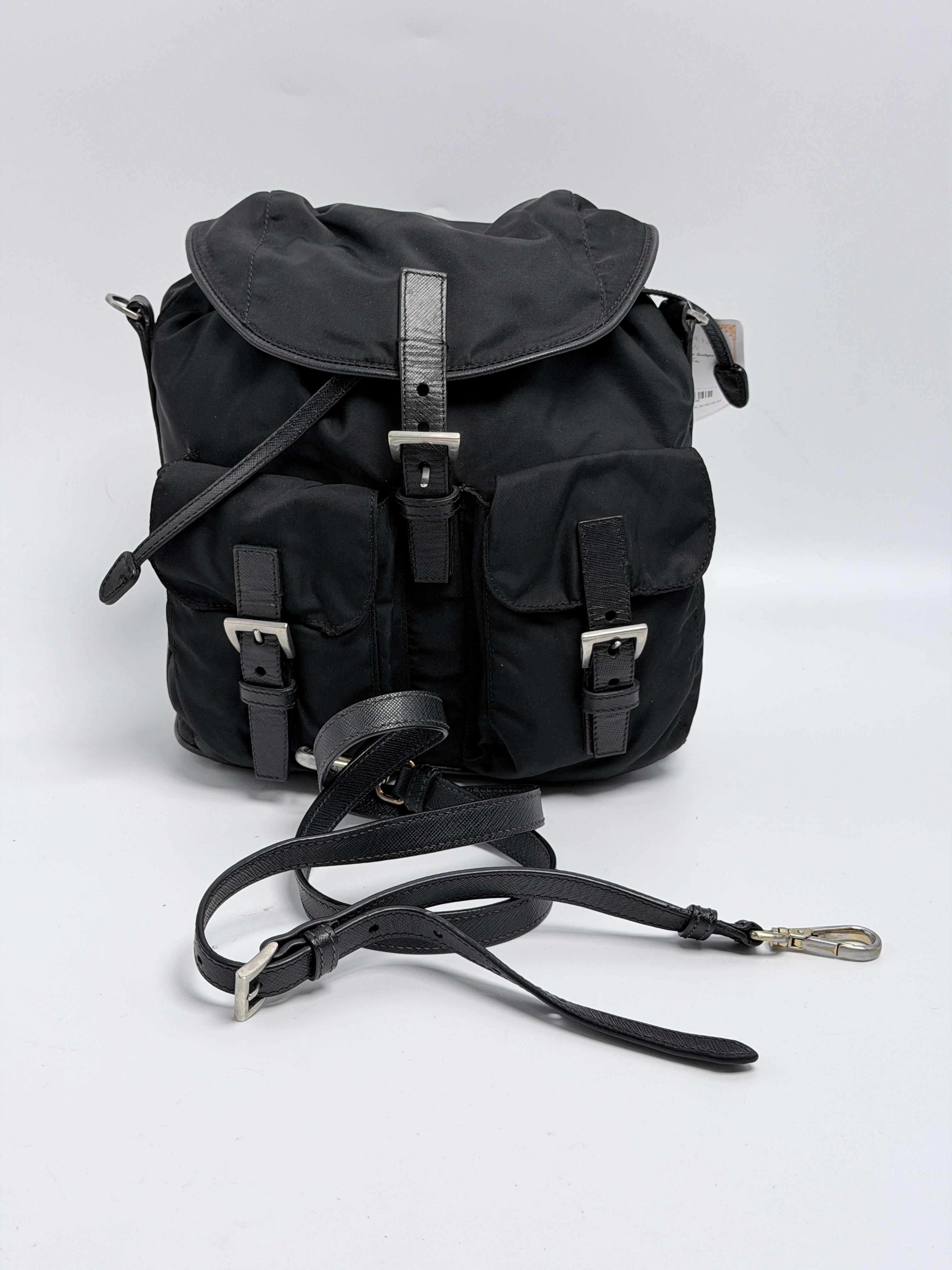 Vela Two Way Mini Crossbody Bag Backpack Black ZS151PR