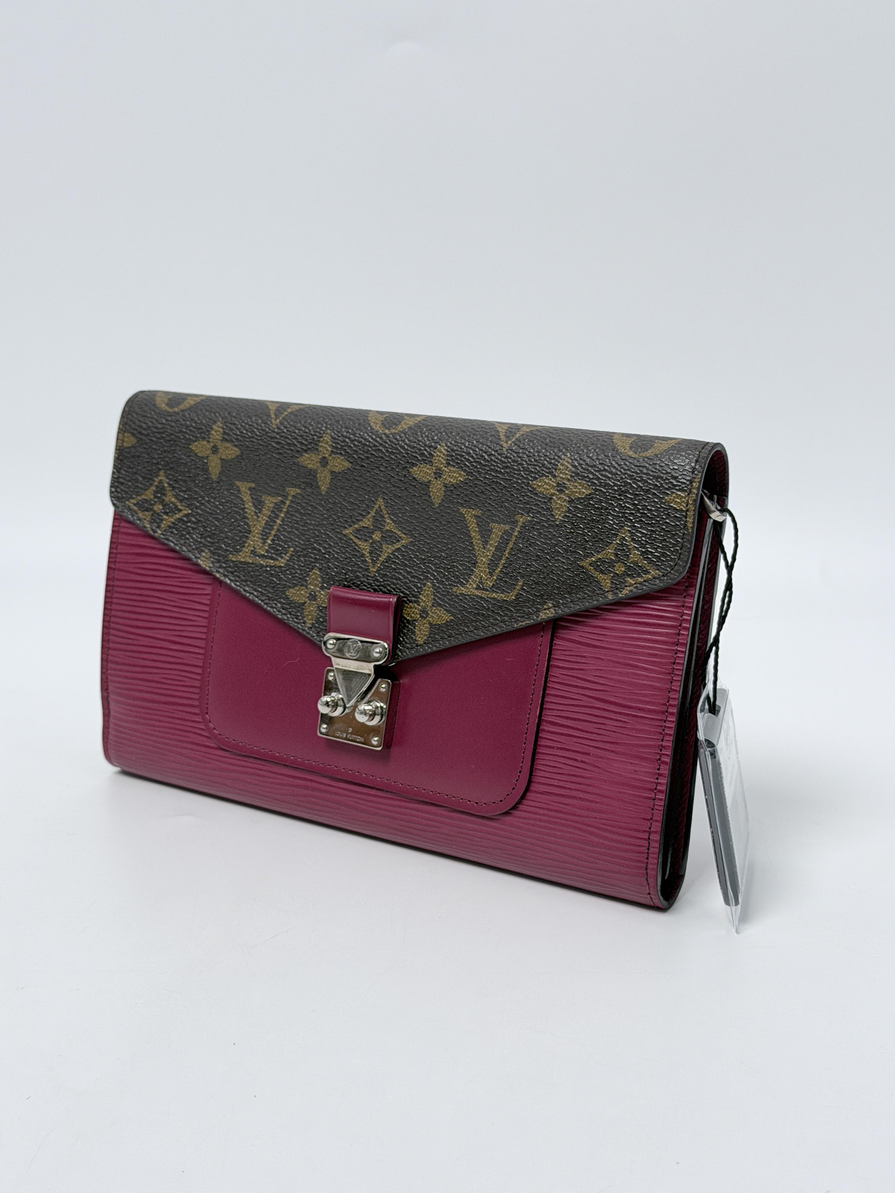 Monogram Epi Marie Lou Flap Long Wallet Fuchsia Pink JD1068LV