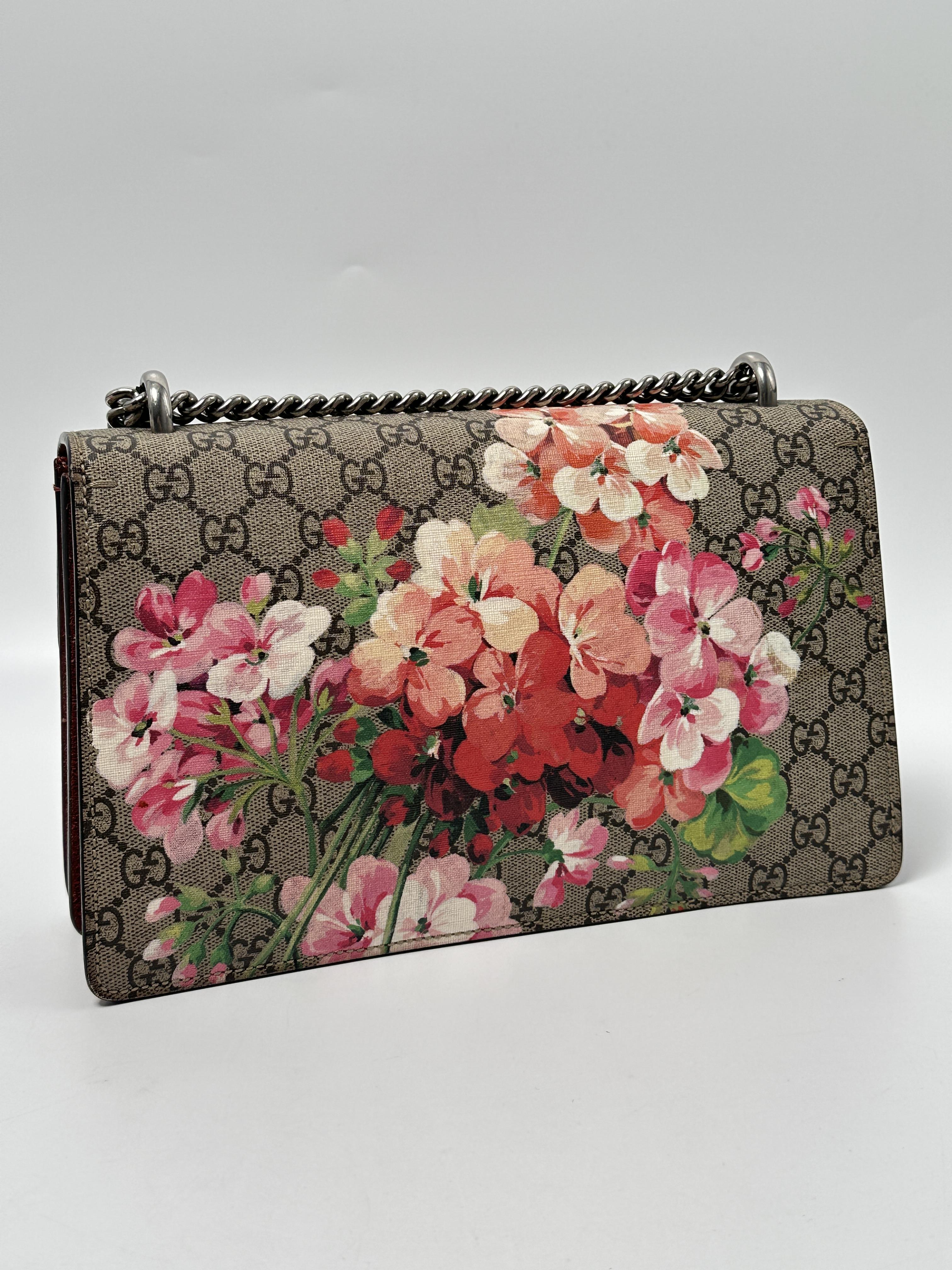 Pre-owned GUCCI CANVAS Crossbody Bags GG Supreme Blooms Dionysus Crossbody Shoulder Bag SH389GG