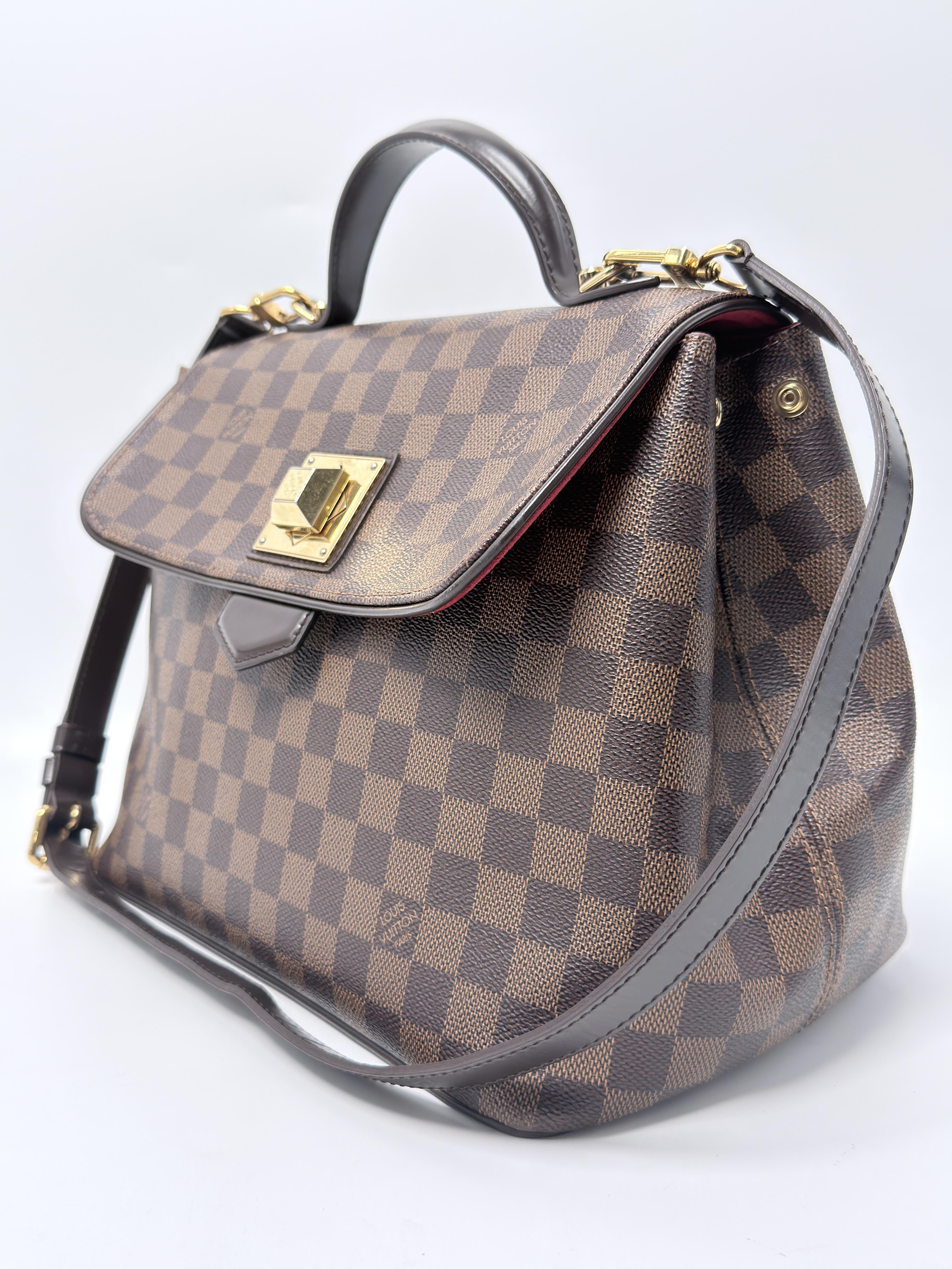 Bergamo MM Damier Ebene Top Handle Handbag Crossbody Bag JE794LV