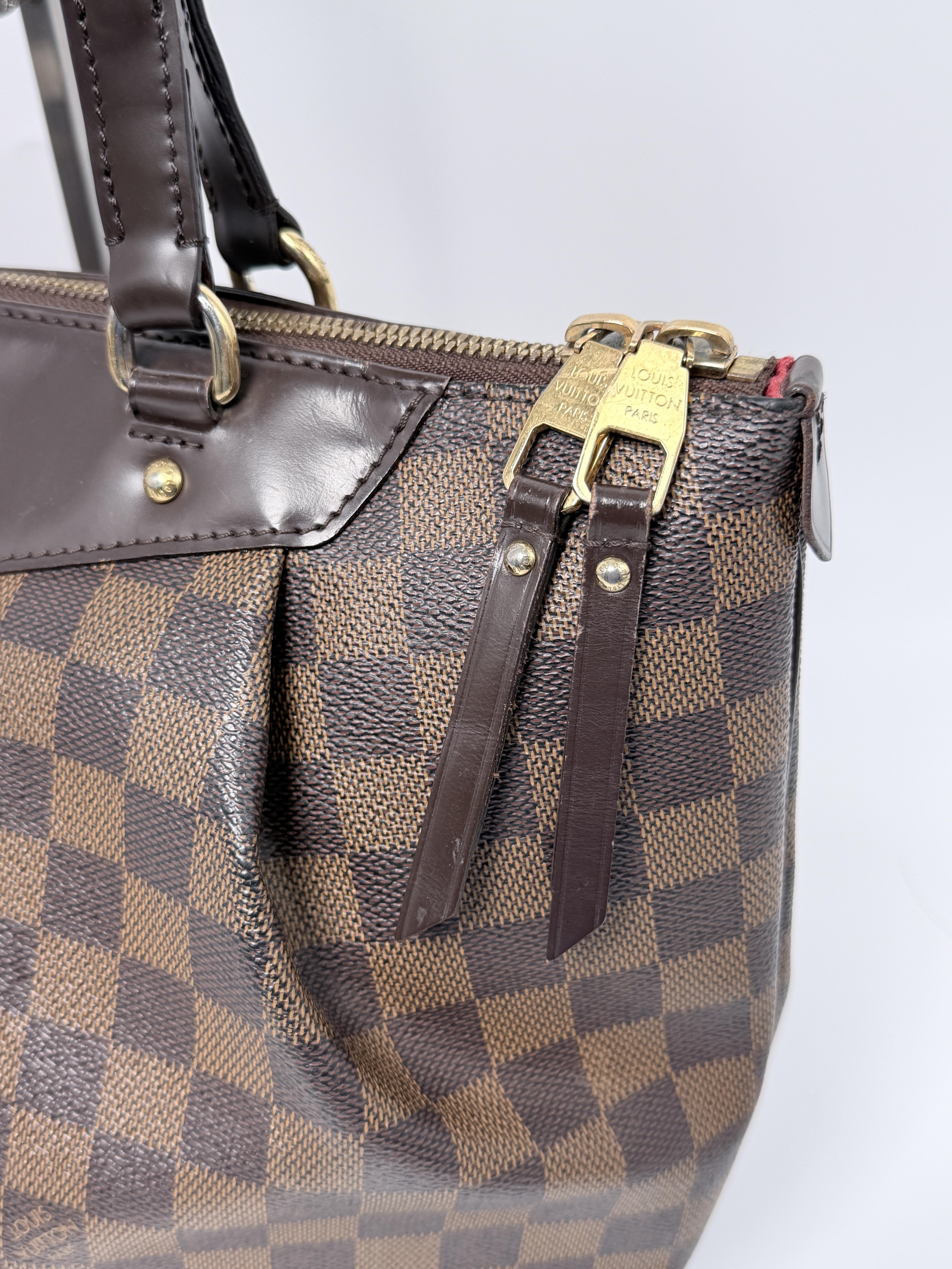 Pre-owned Louis Vuitton canvas Tote Bags Damier Ebene Westminster GM Tote Bag Shoulder Handbag JA549LV