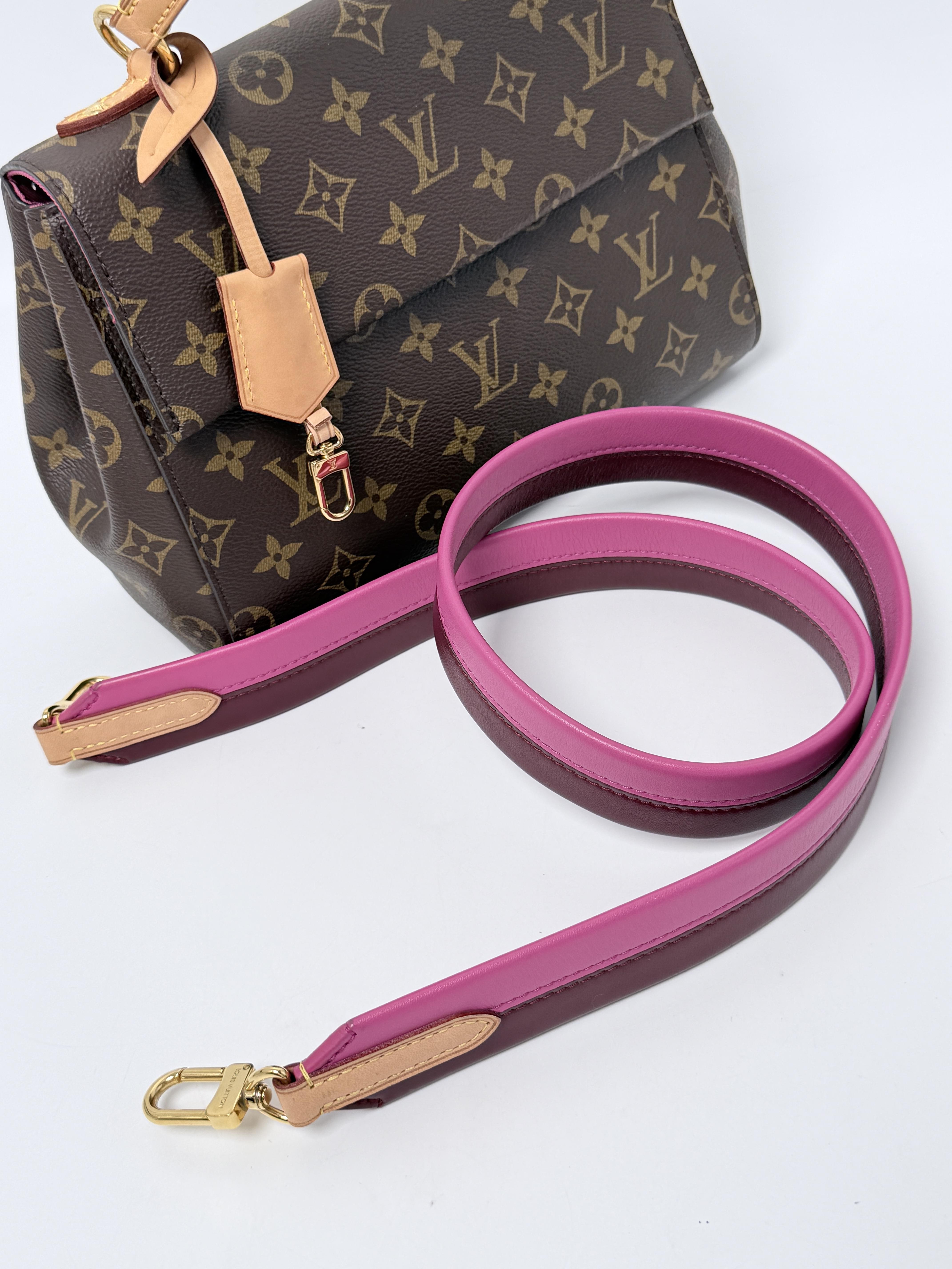 Cluny BB Bordeaux Fuchsia Handle Handbag Crossbody Bag XU062LV