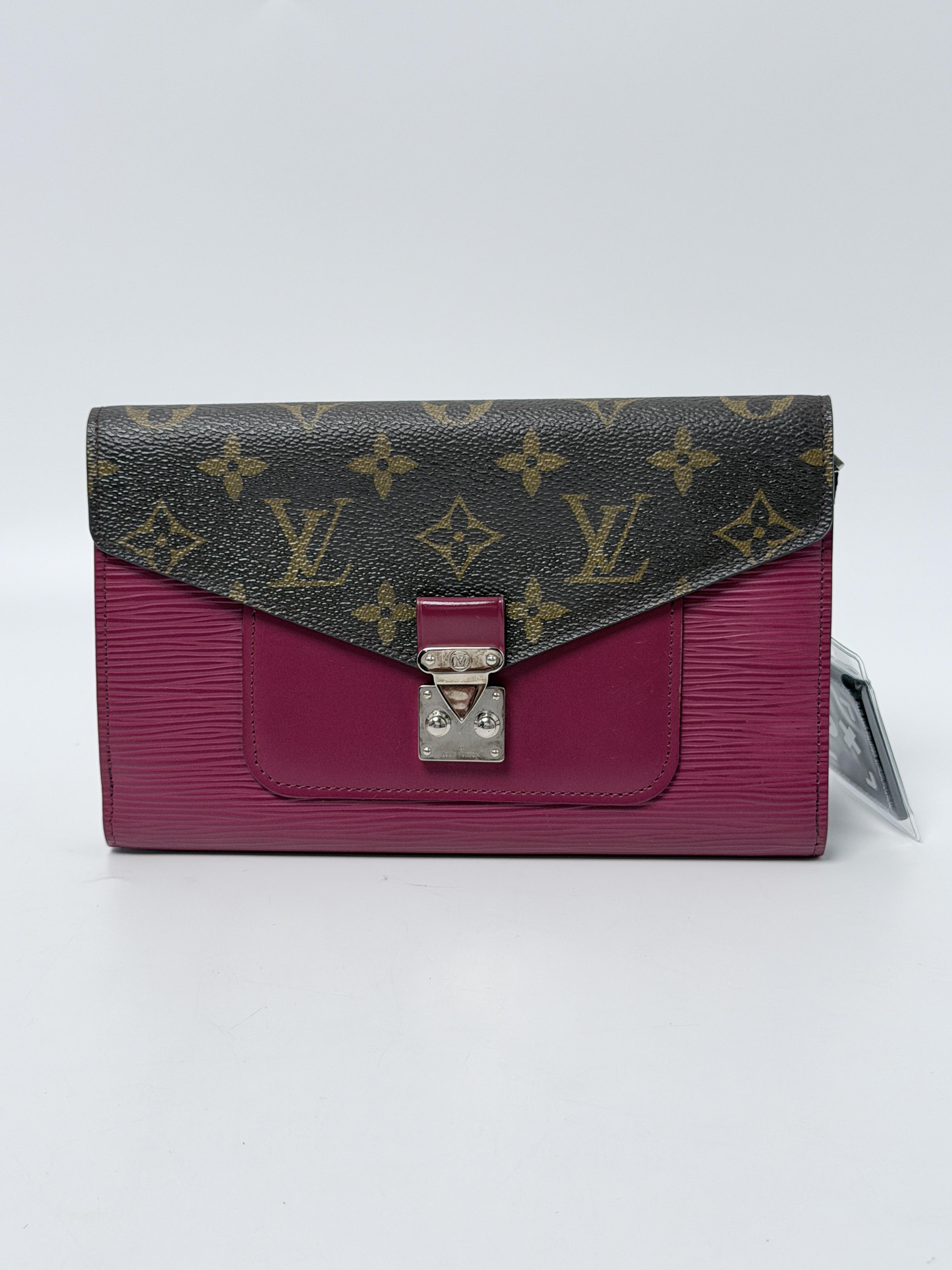 Monogram Epi Marie Lou Flap Long Wallet Fuchsia Pink JD1068LV