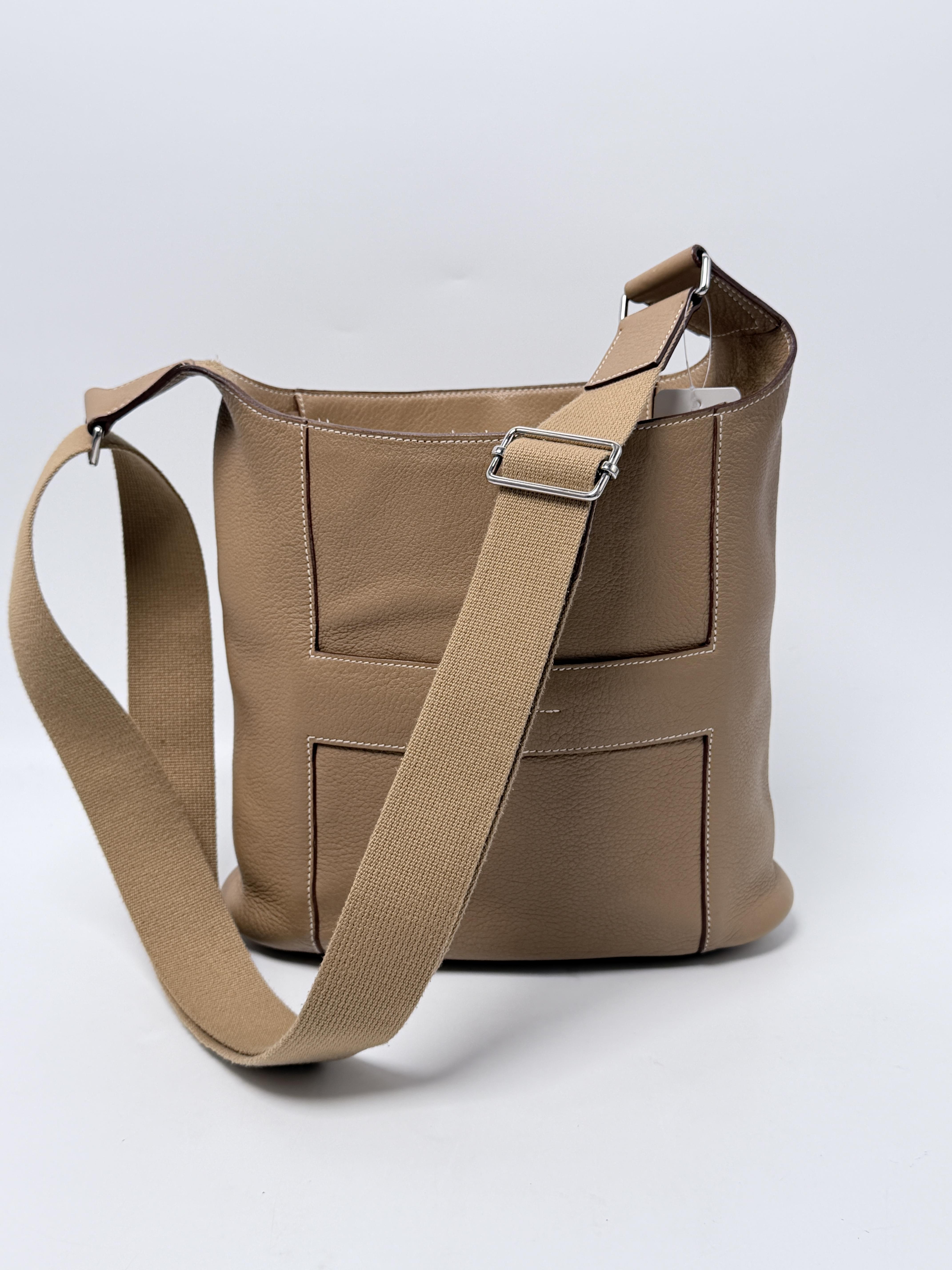 Hermes Marwari Shoulder Bag Tan Gold Adjustable Strap JP004HM