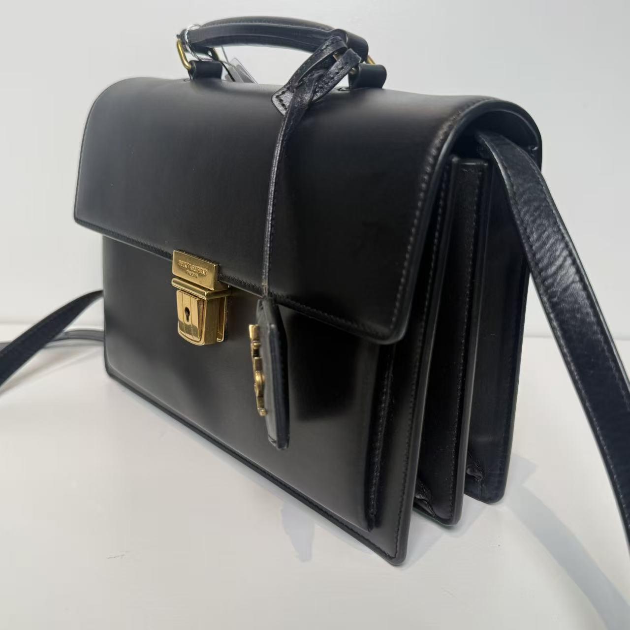 Pre-owned Yves Saint Laurent Leather Crossbody Bags YSL Bellechasse Black box handbag shoulder bag YSL1 TK