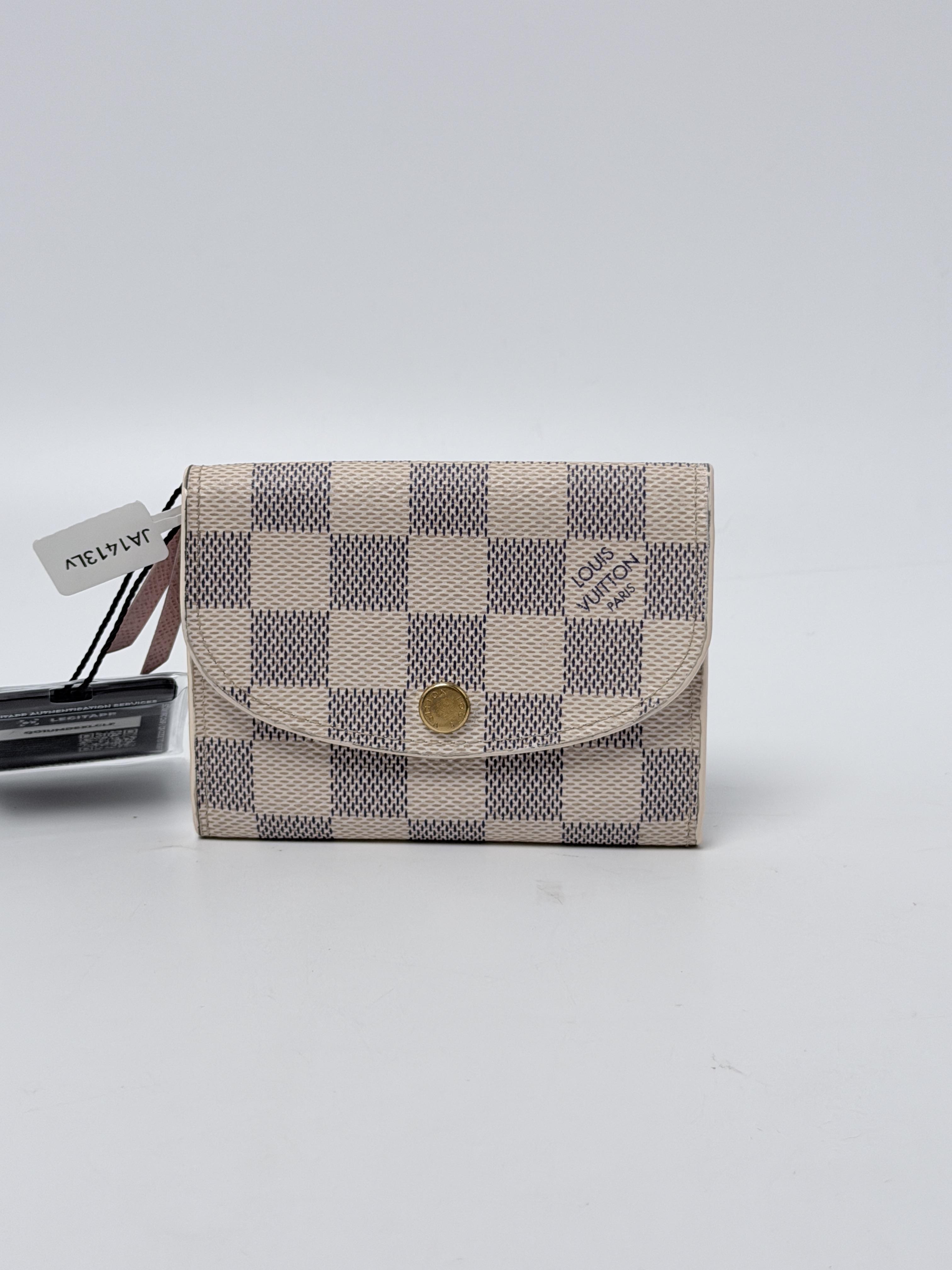 Damier Azur Rosalie Coin Purse Wallet Rose Ballerine JA1413LV