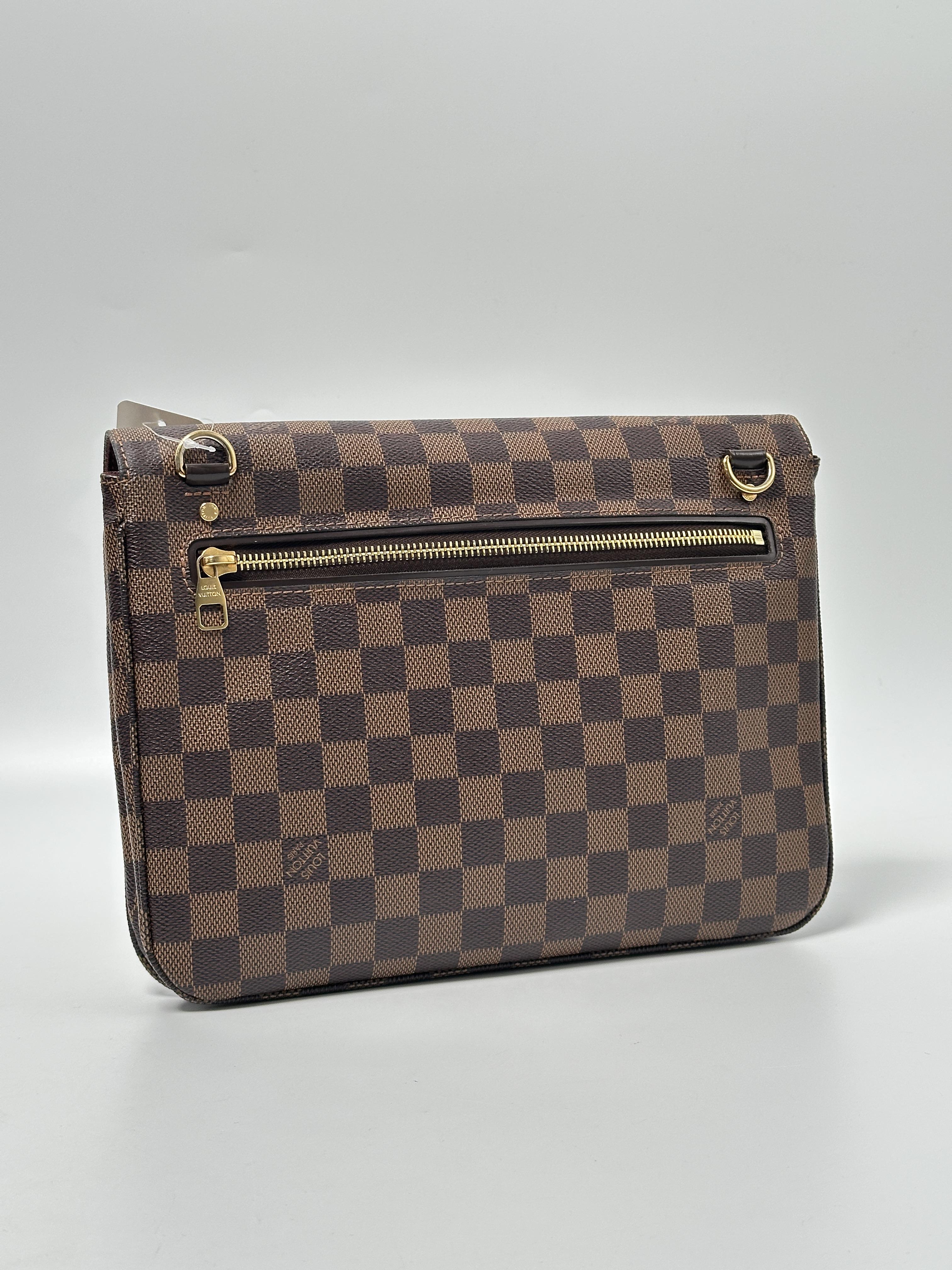 Pre-owned Louis Vuitton CANVAS Shoulder Bags Damier Ebene Hoxton GM Shoulder Bag XU033LV