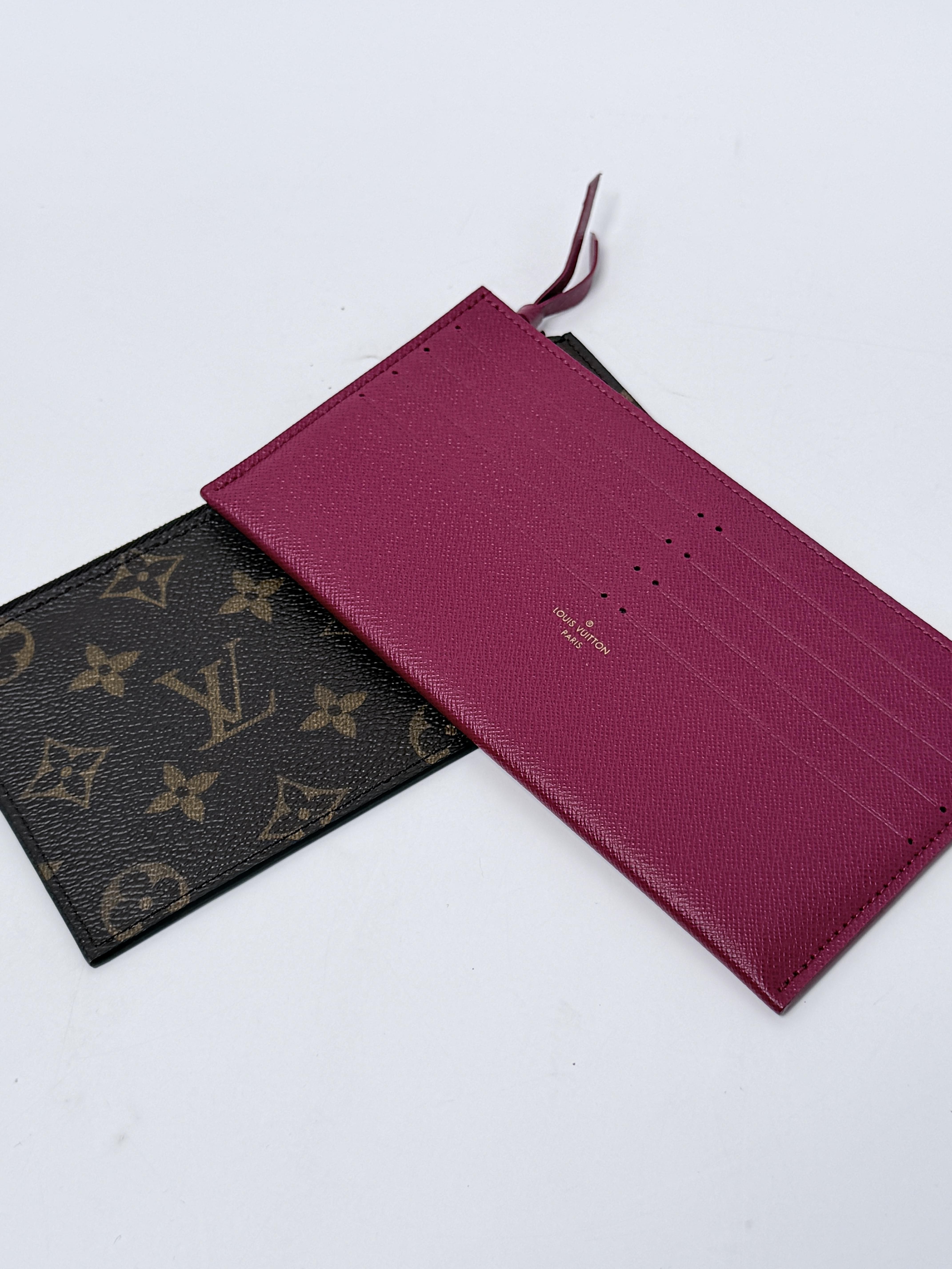 Monogram Pochette Felicie Fuchsia 3in1 Shoulder Crossbody Bag Handbag ZS112LV