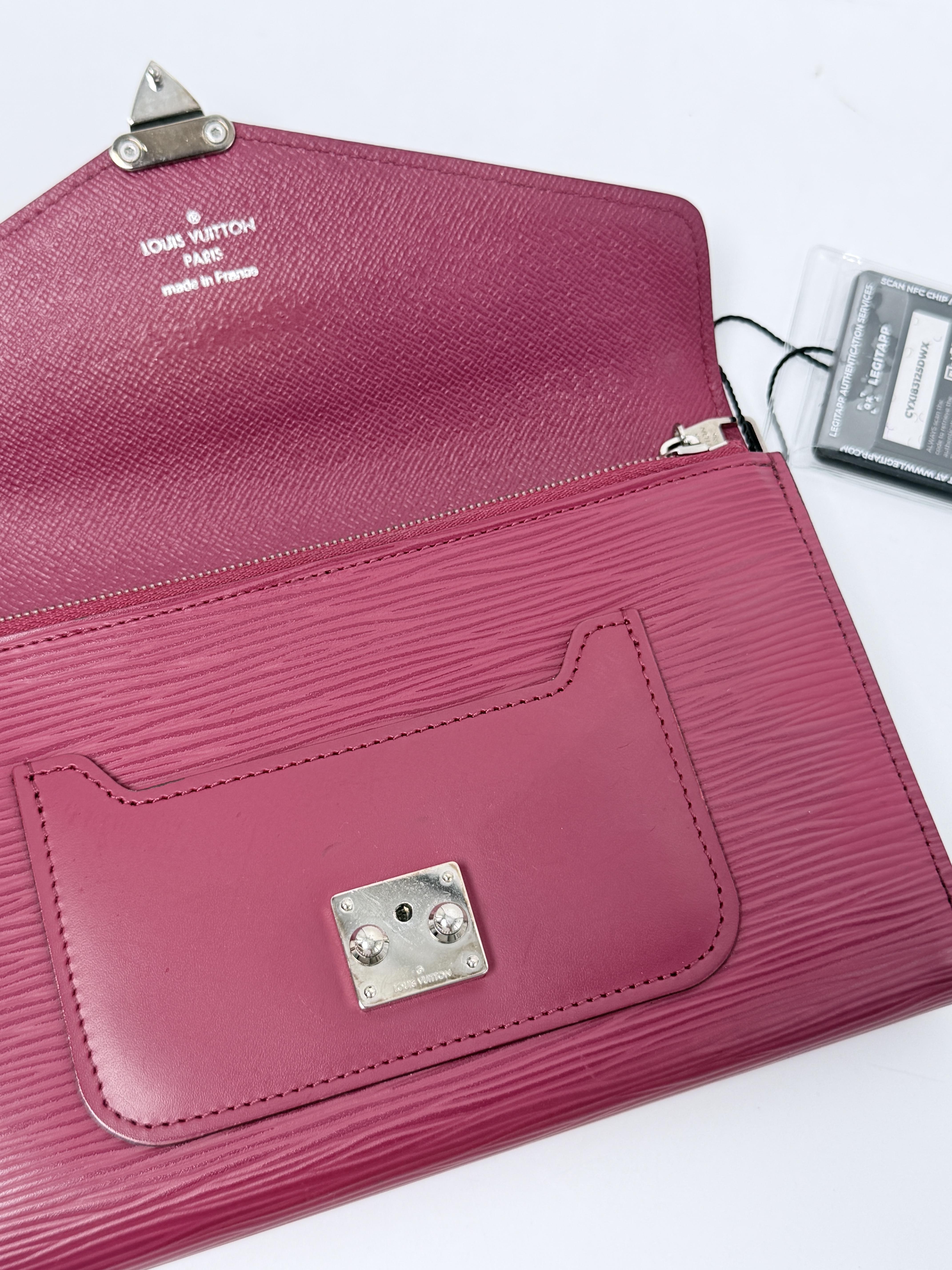Monogram Epi Marie Lou Flap Long Wallet Fuchsia Pink JD1068LV