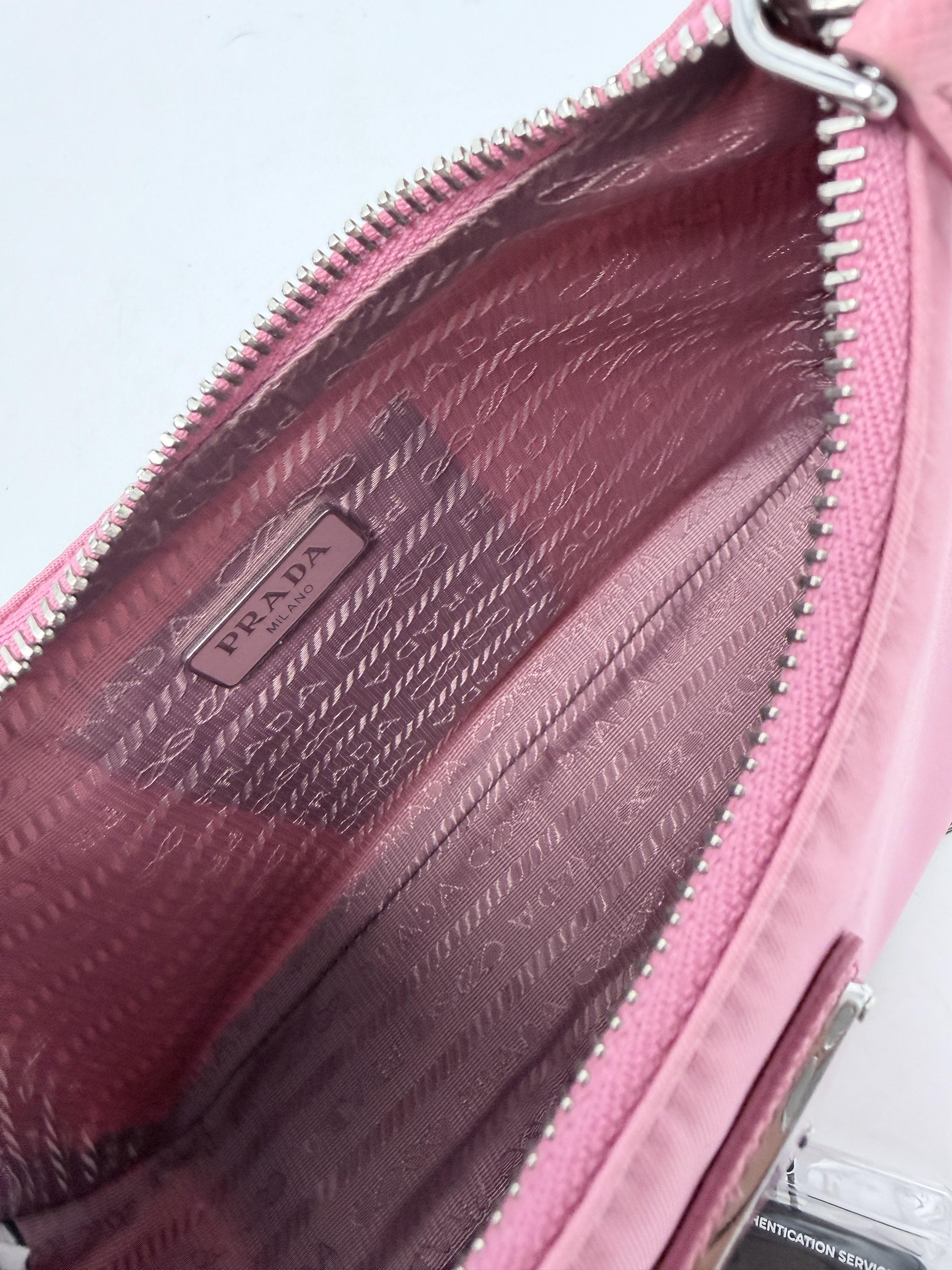 Re Edition 2005 Pink 2 Way Shoulder Crossbody Bag Pouch JE750PD