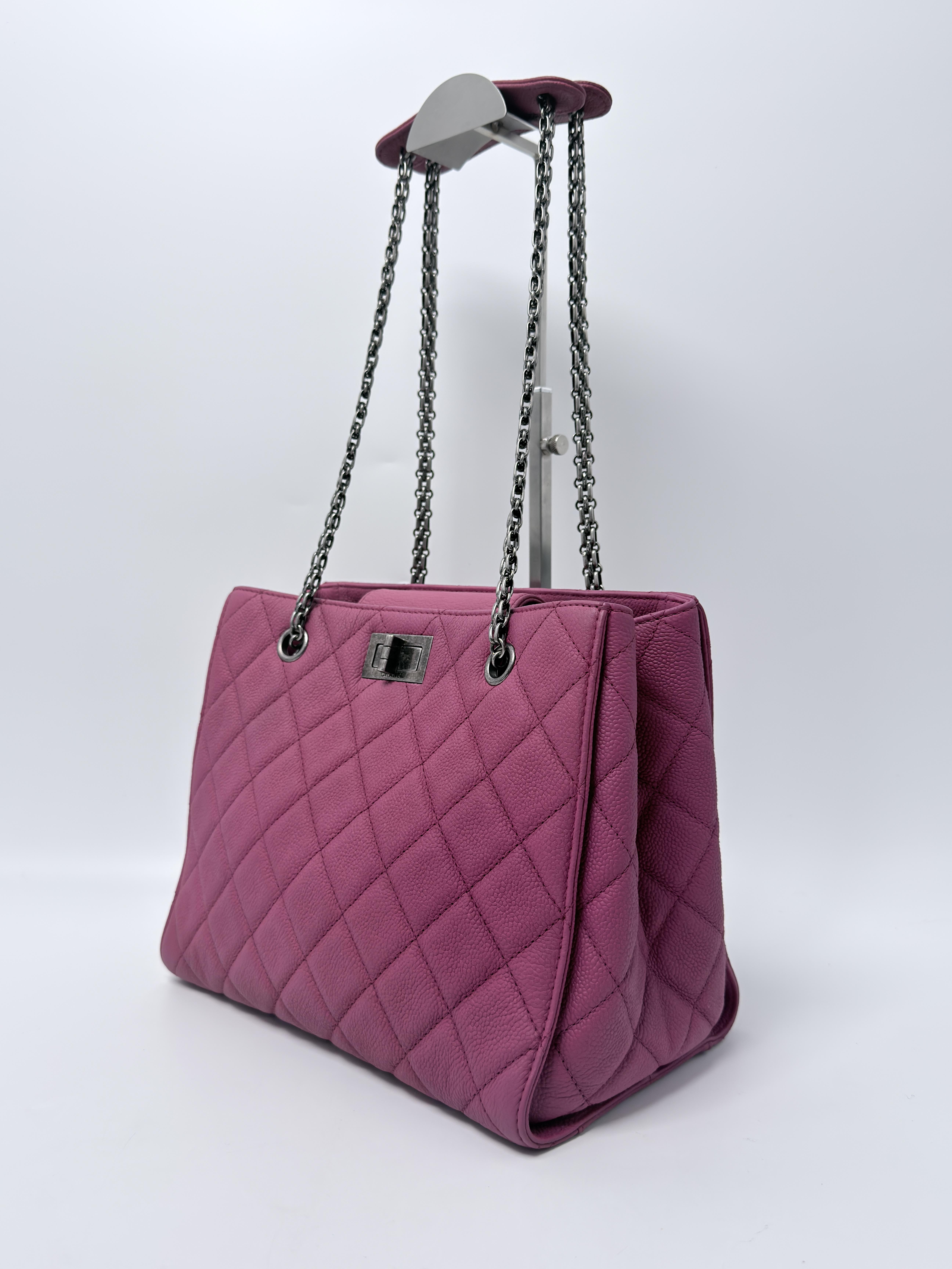 Reissue GST Quilted Tote Bag Shoulder Handbag Purple JE779CC