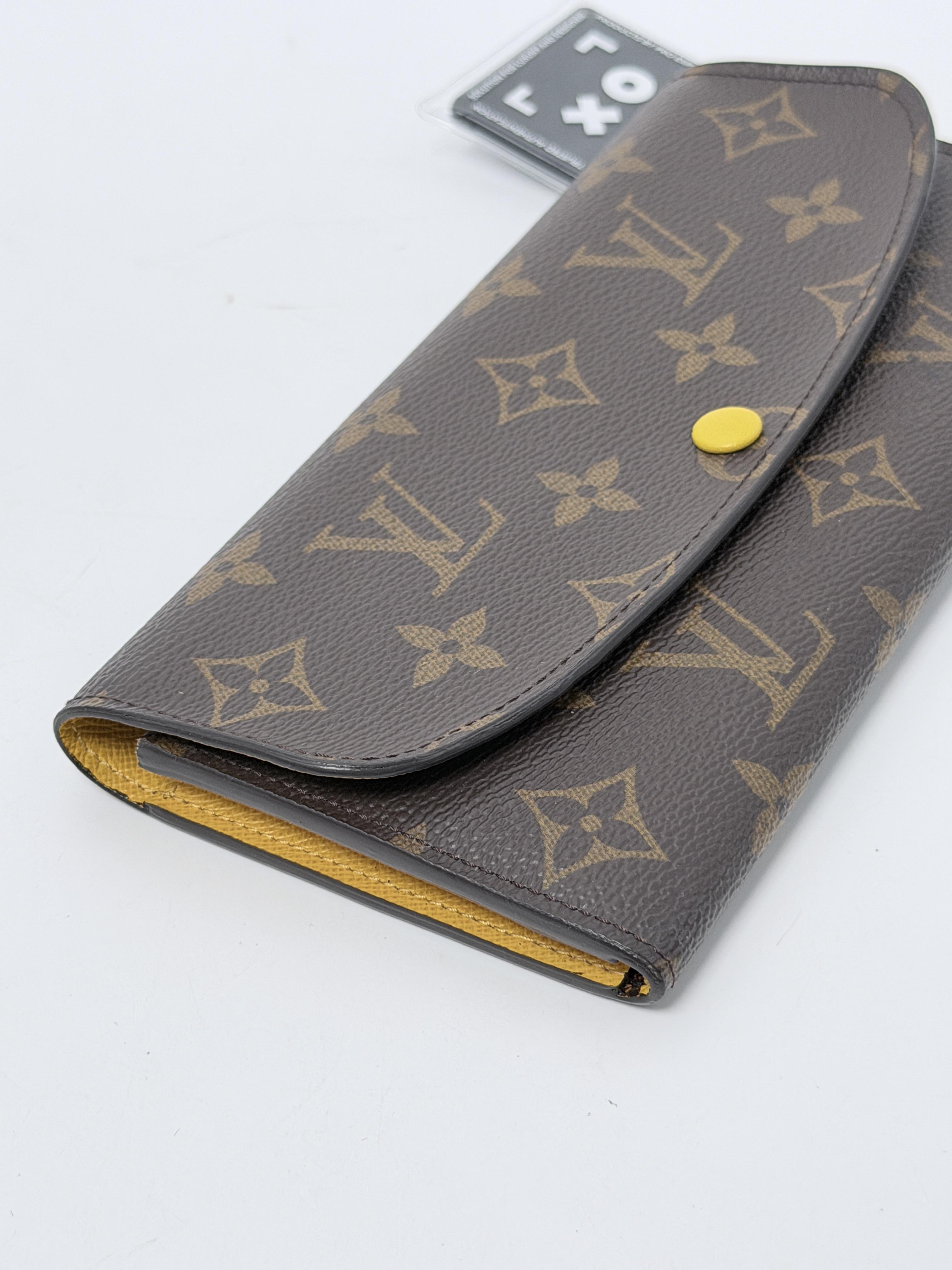 Monogram Emilie Long Flap Wallet Jonquille Yellow JD1124LV