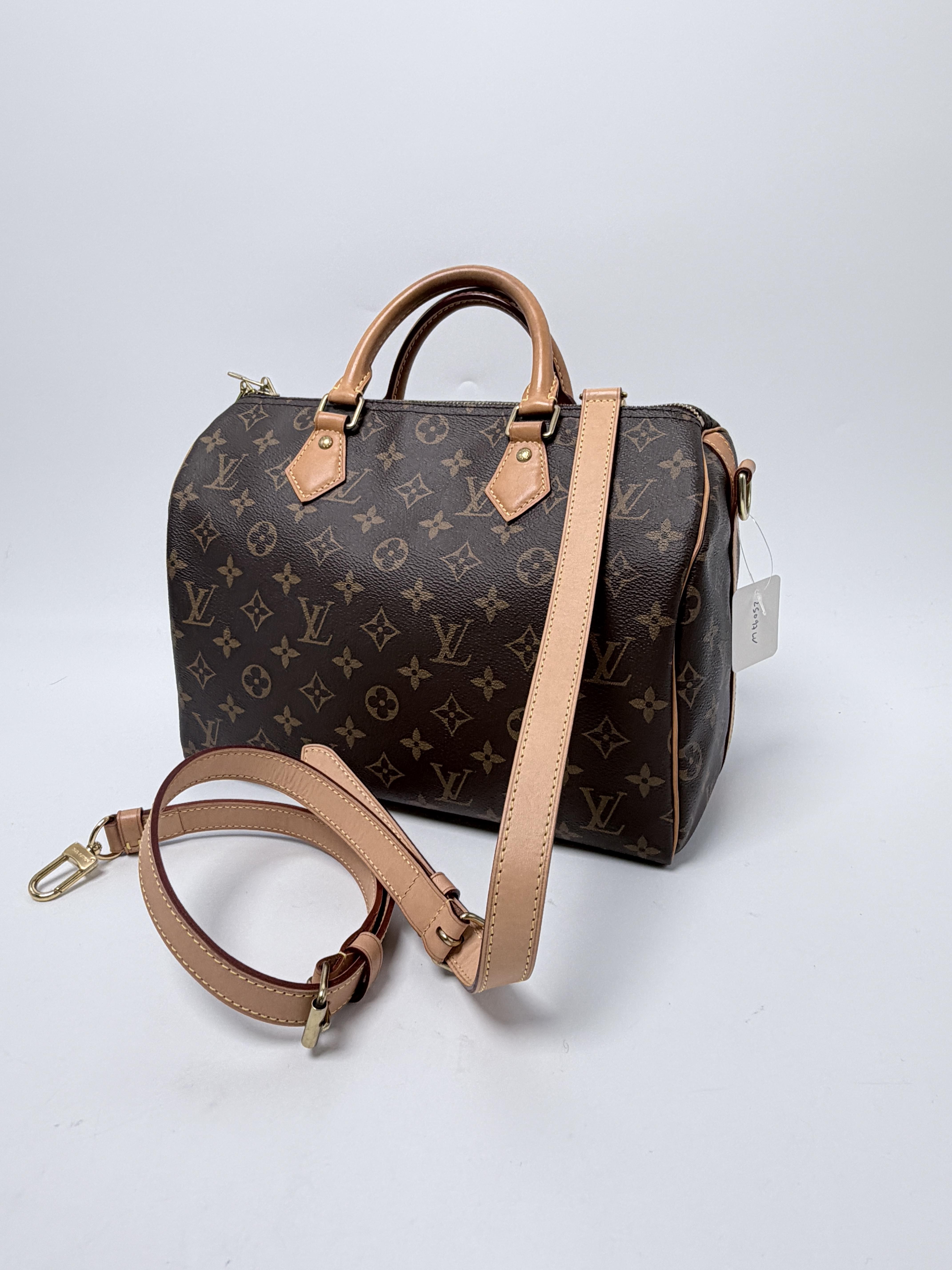Monogram Speedy Bandoulière 30 Top Handle Handbag Strap Crossbody Bag ZS097LV