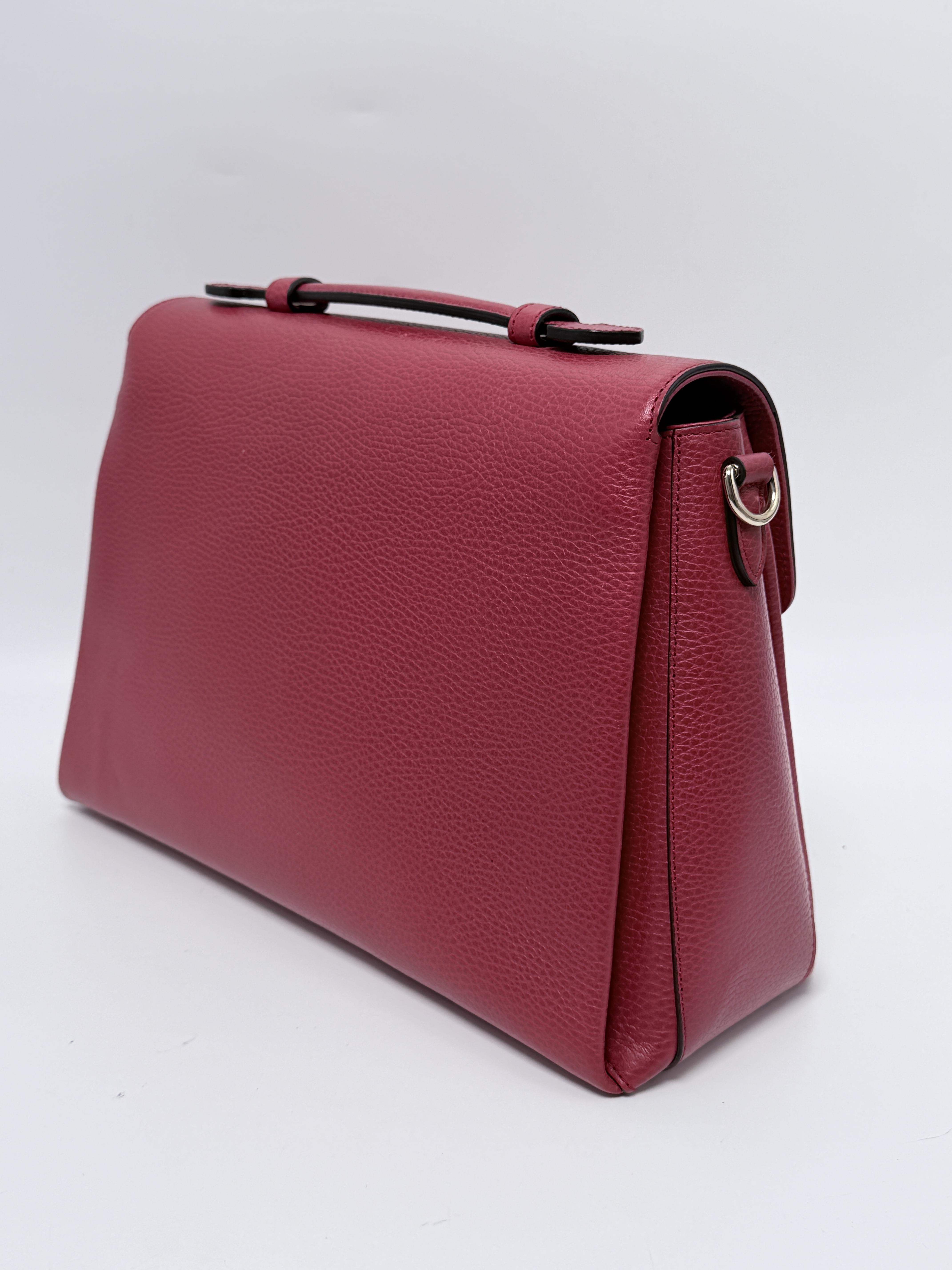 Interlocking G Chain Top Handle Handbag Shoulder Bag JD374GG