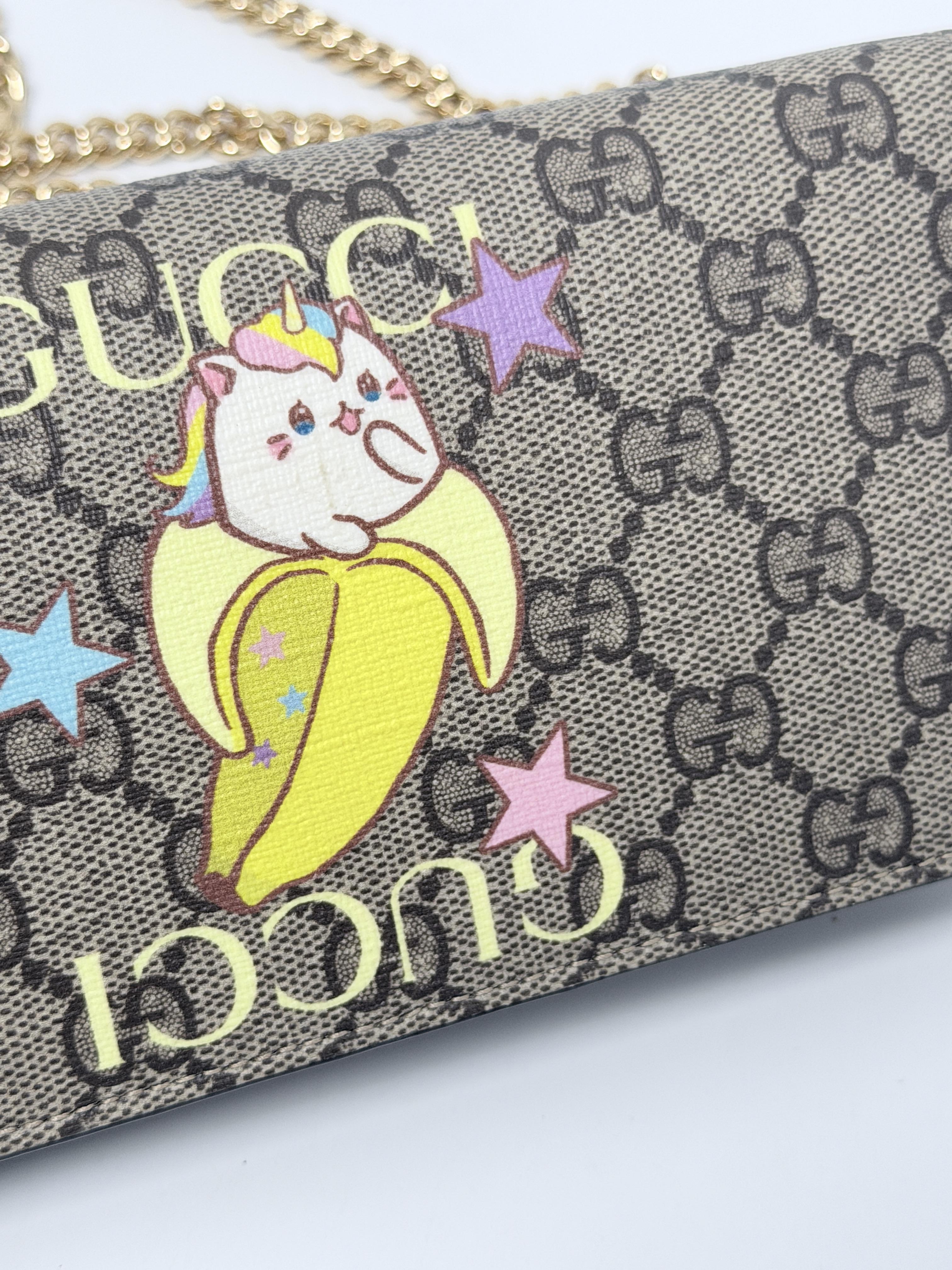 x Bananya Wallet on Chain GG Supreme Cat Crossbody Bag JD1027GG