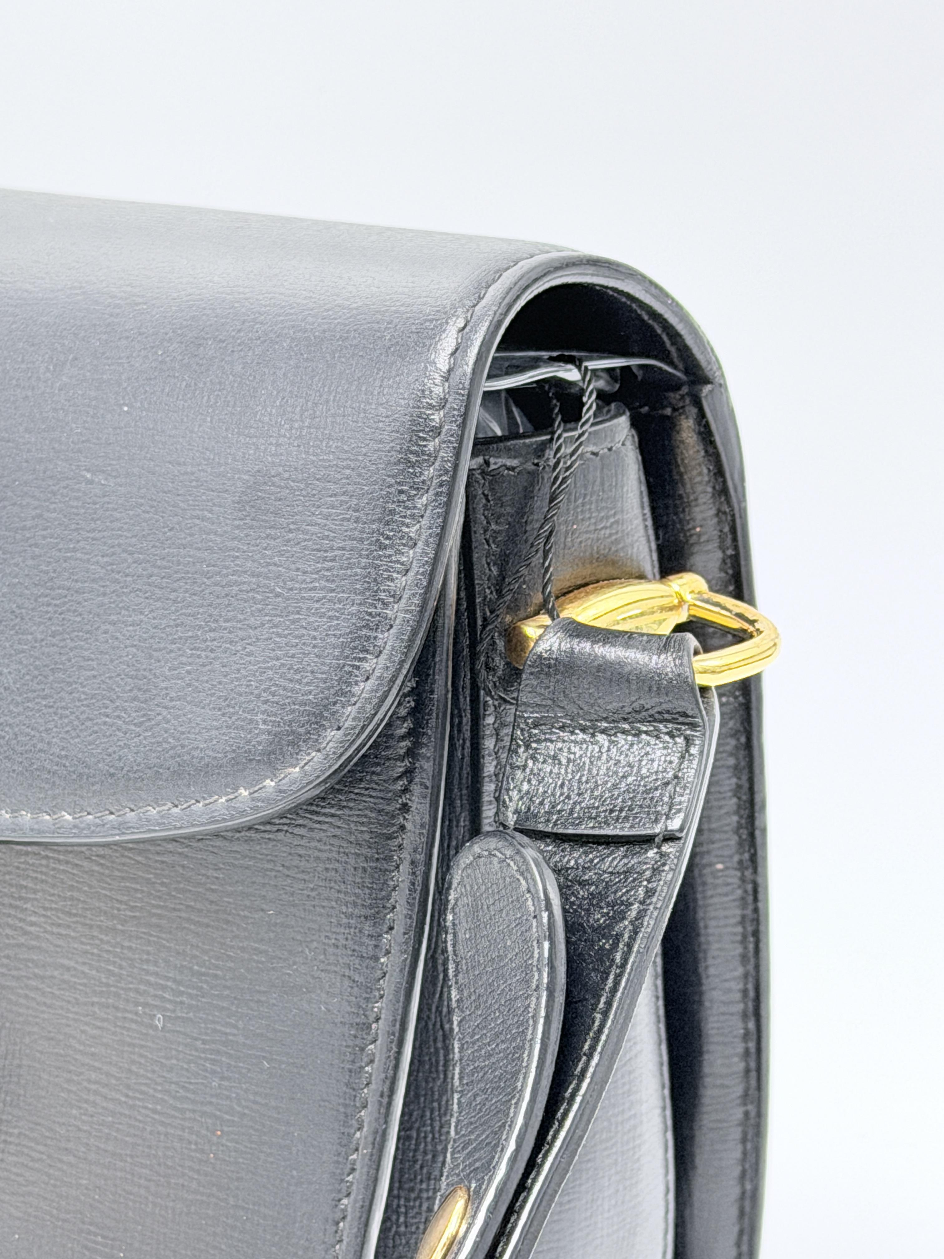 Horsebit 1955 Medium Shoulder Bag Black Crossbody Handbag JA1441GG