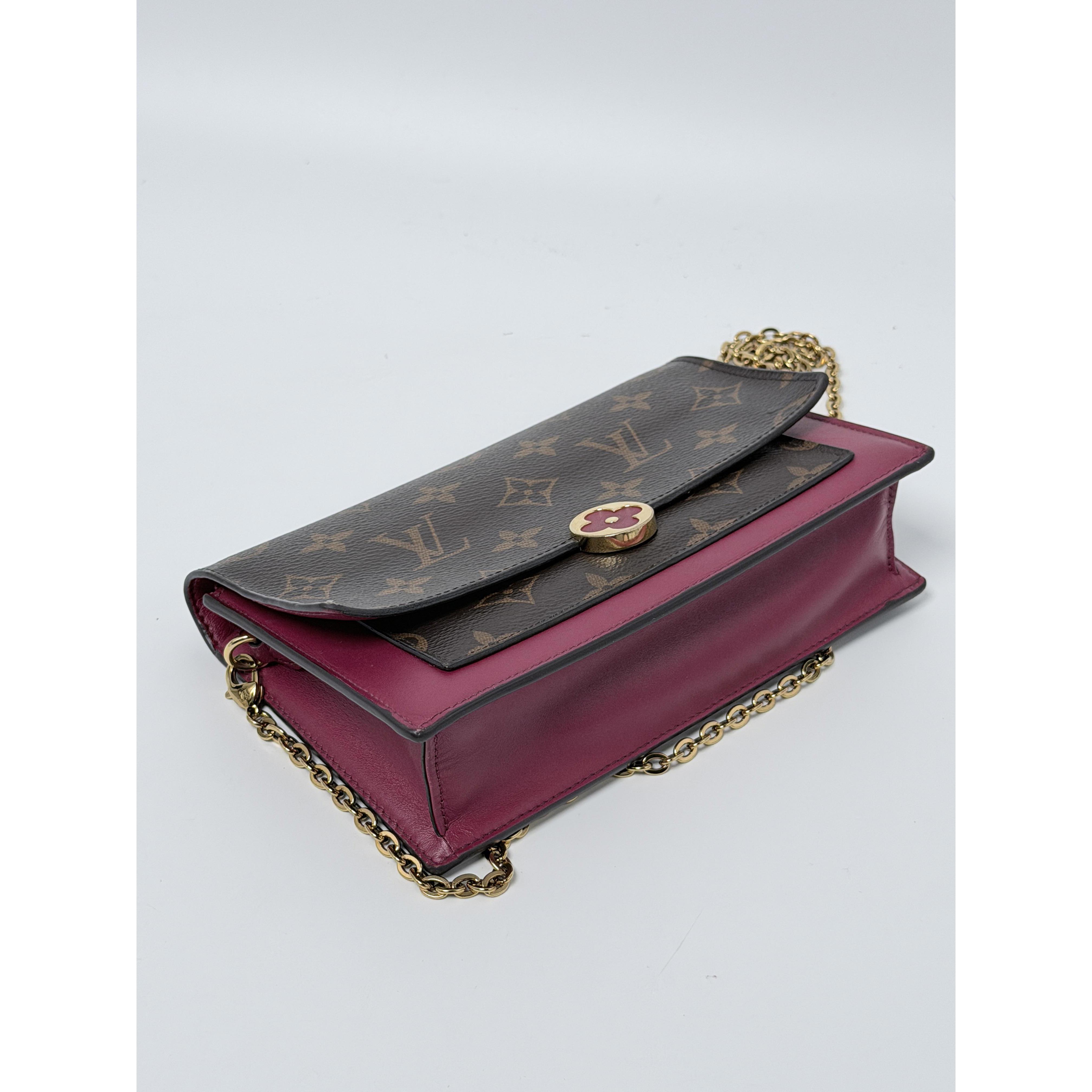 Monogram Canvas Flore Wallet On Chain JD095LV