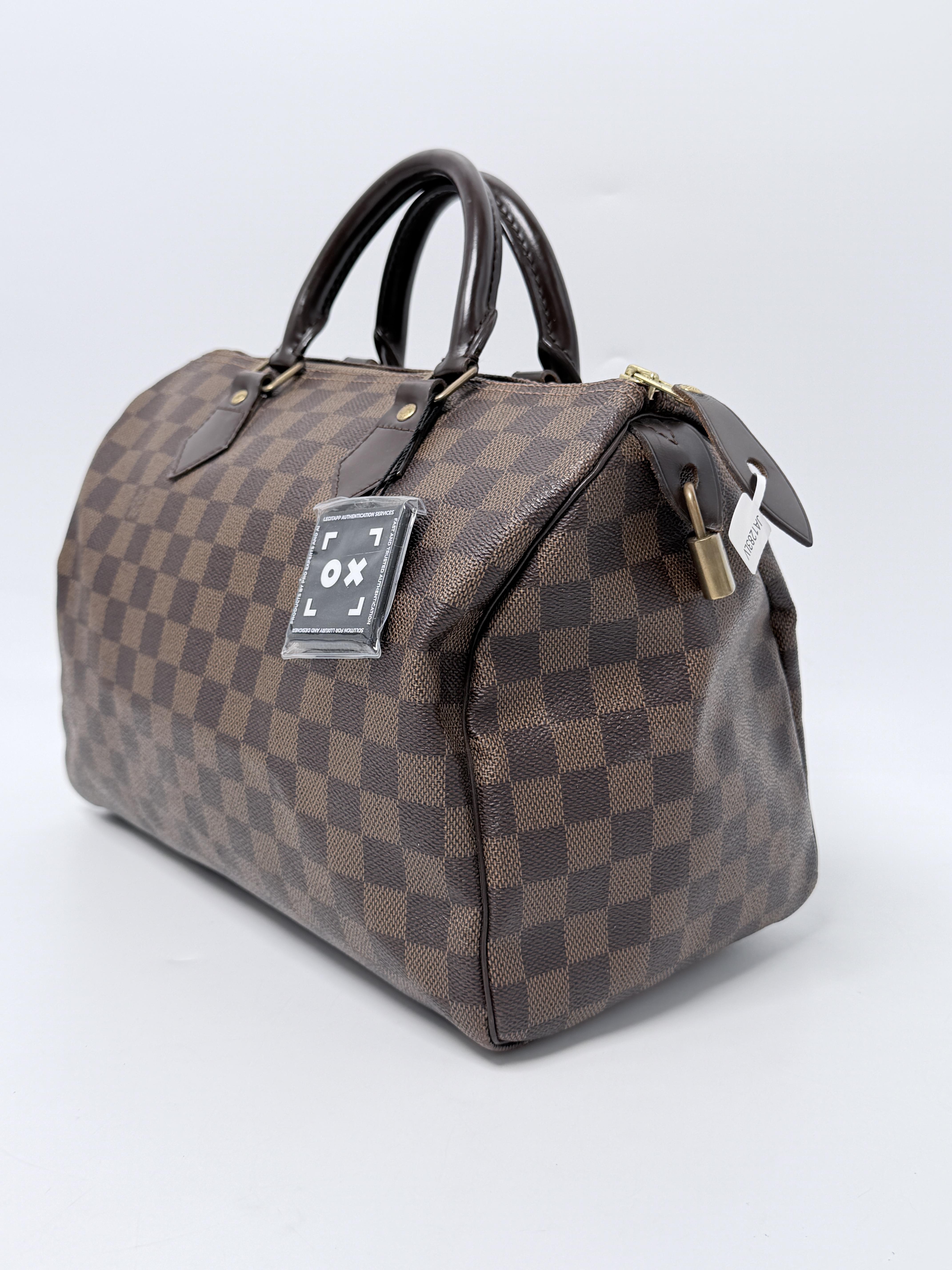 Damier Ebene Speedy 30 Top Handle Bag JA1283LV
