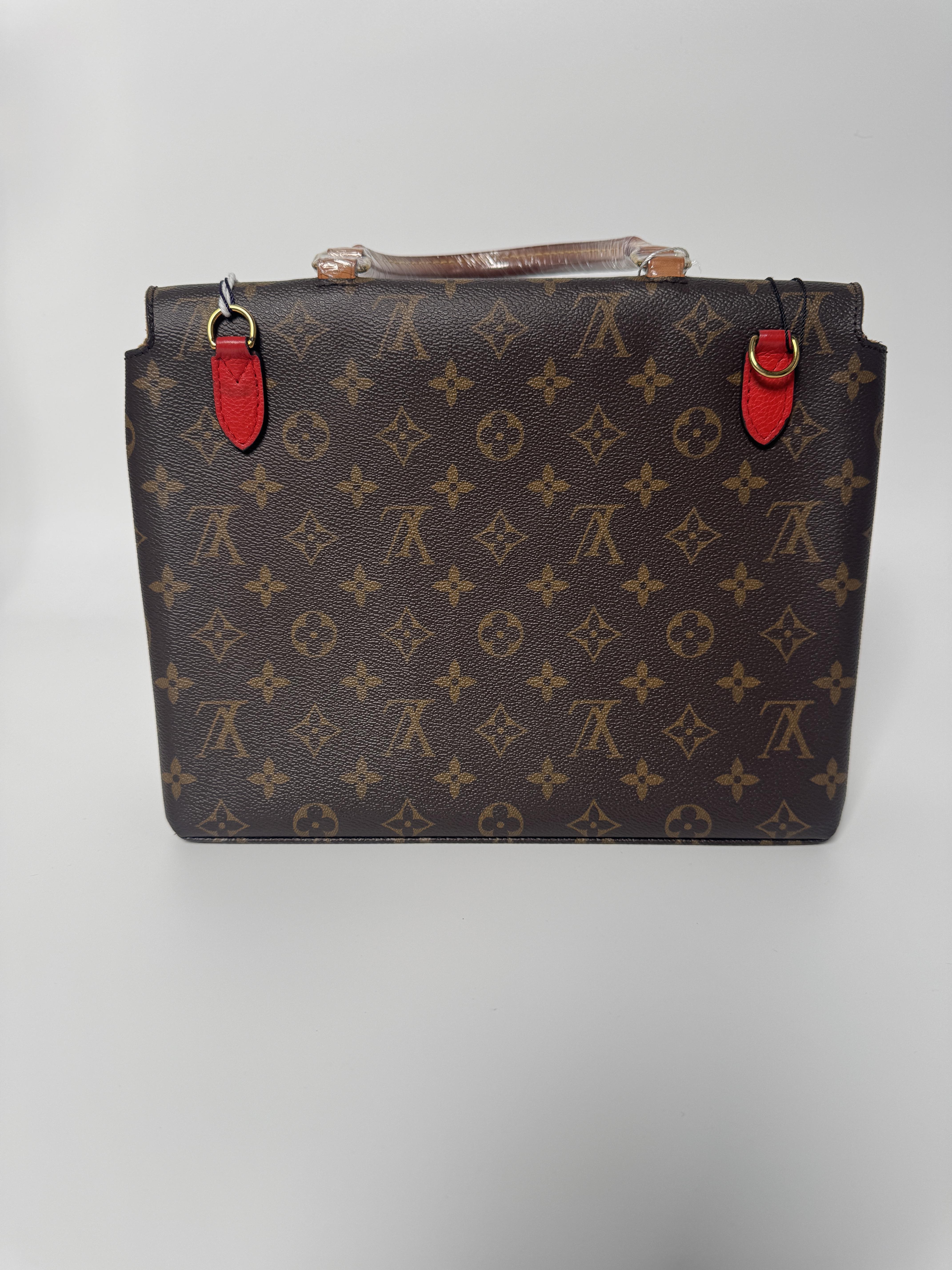 Pre-owned Louis Vuitton canvas Shoulder Bags Monogram Marignan Top Handle Bag JX201LV