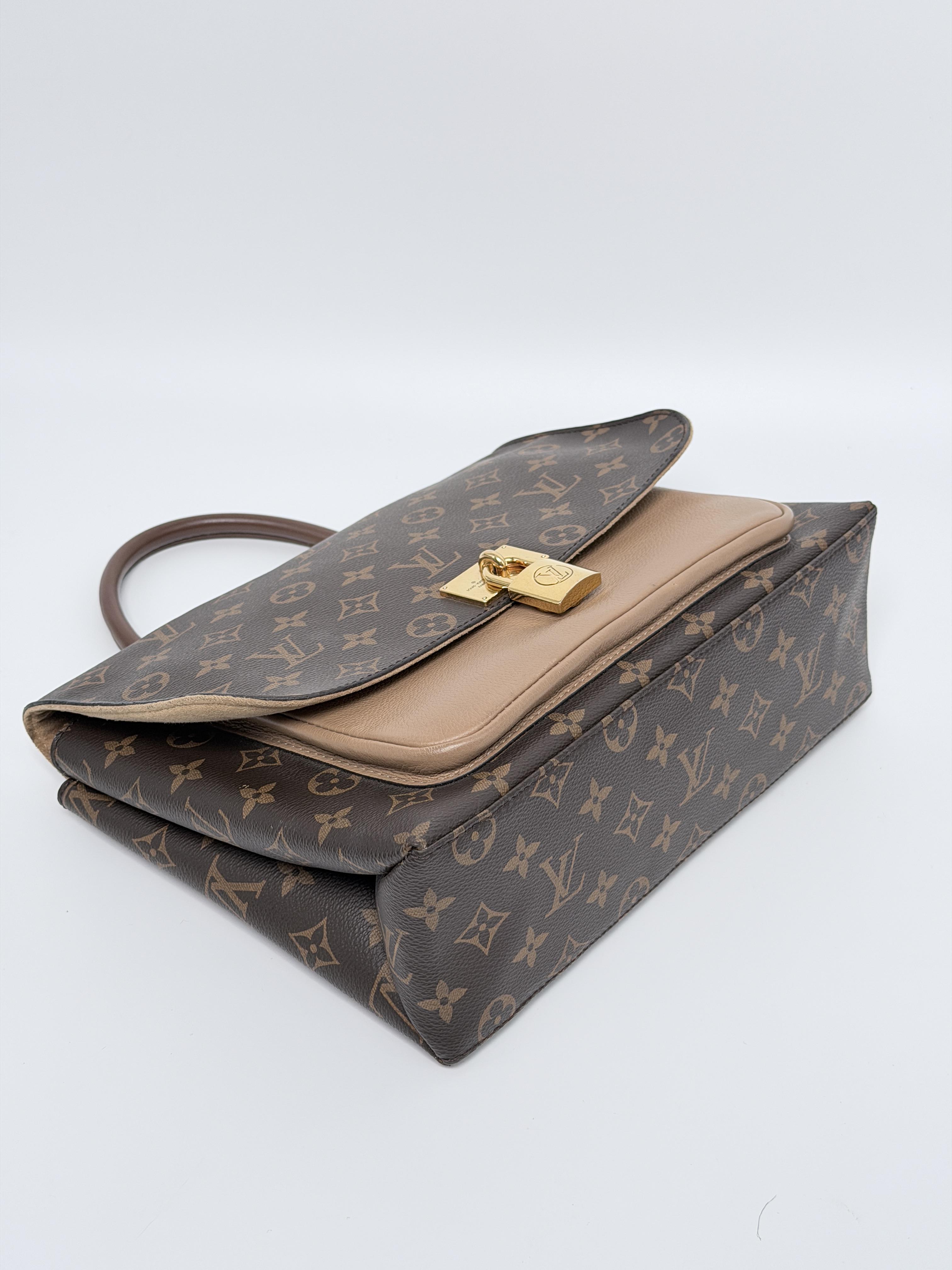 Pre-owned Louis Vuitton Canvas and leather Crossbody Bags Authentic Monogram Marignan Messenger Bag Shoulder Handbag JD081LV