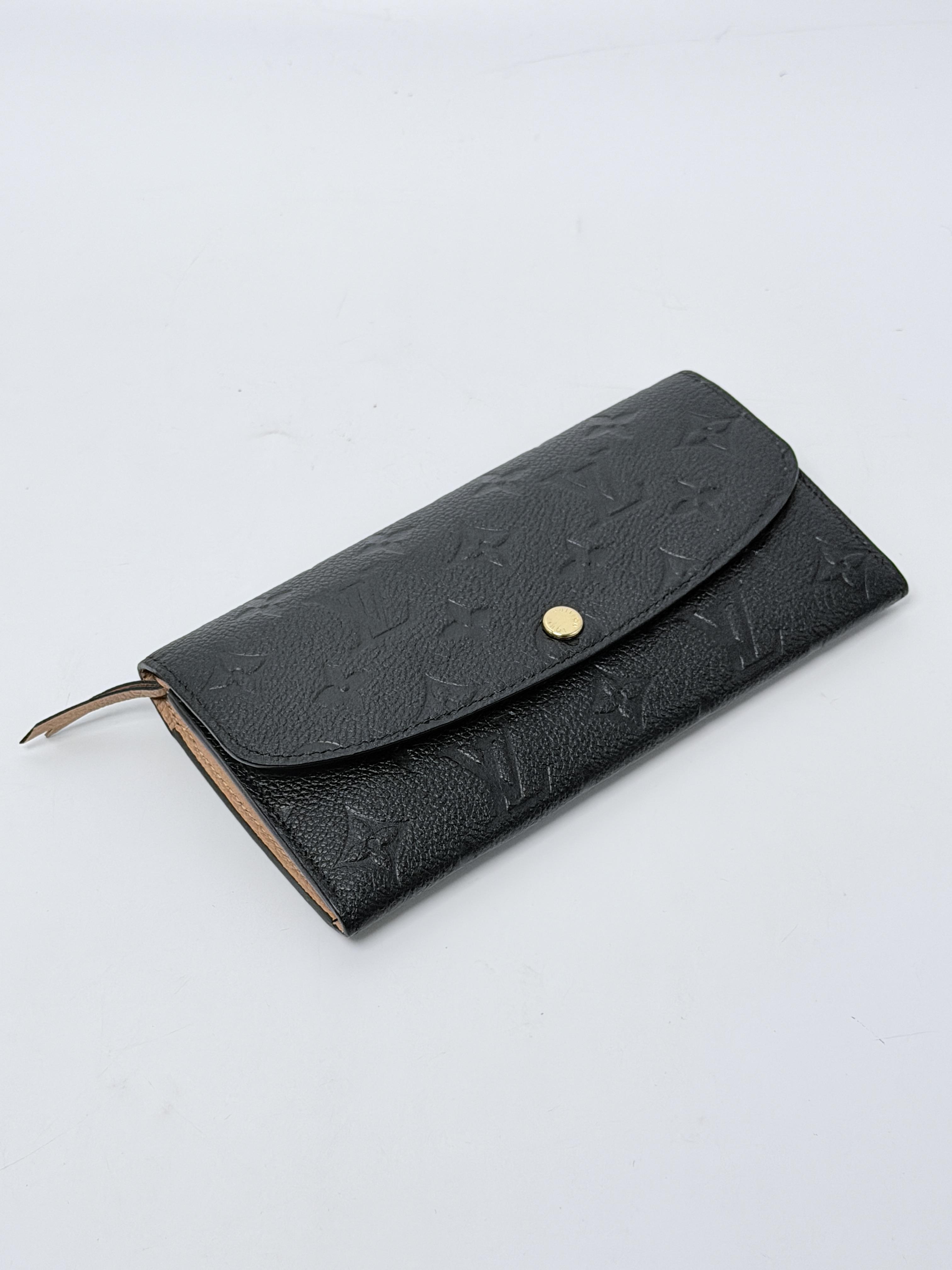 Monogram Empreinte Emilie Wallet Noir Black JA1404LV