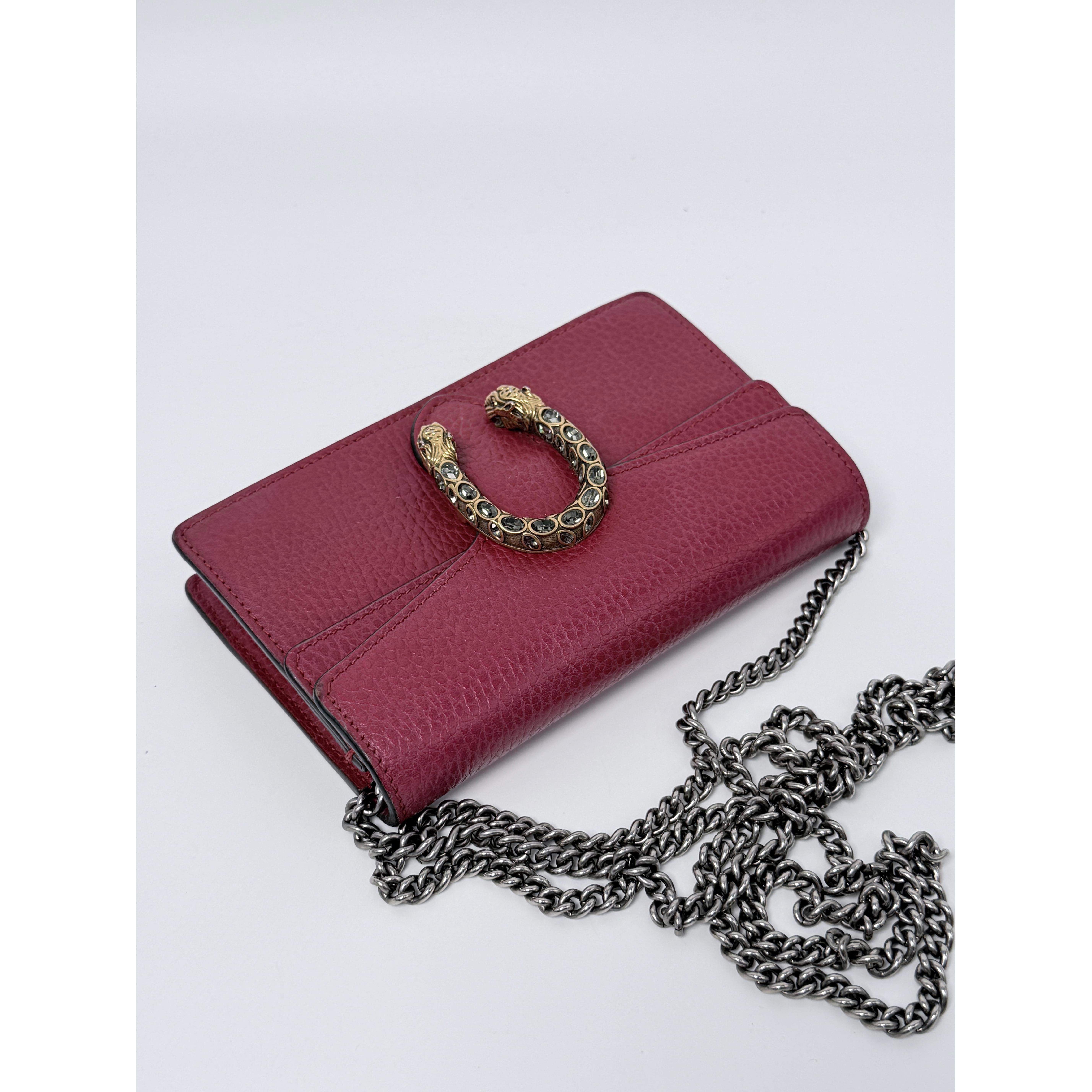 Pre-owned GUCCI leather Crossbody Bags Dionysus Super Mini JD106GG