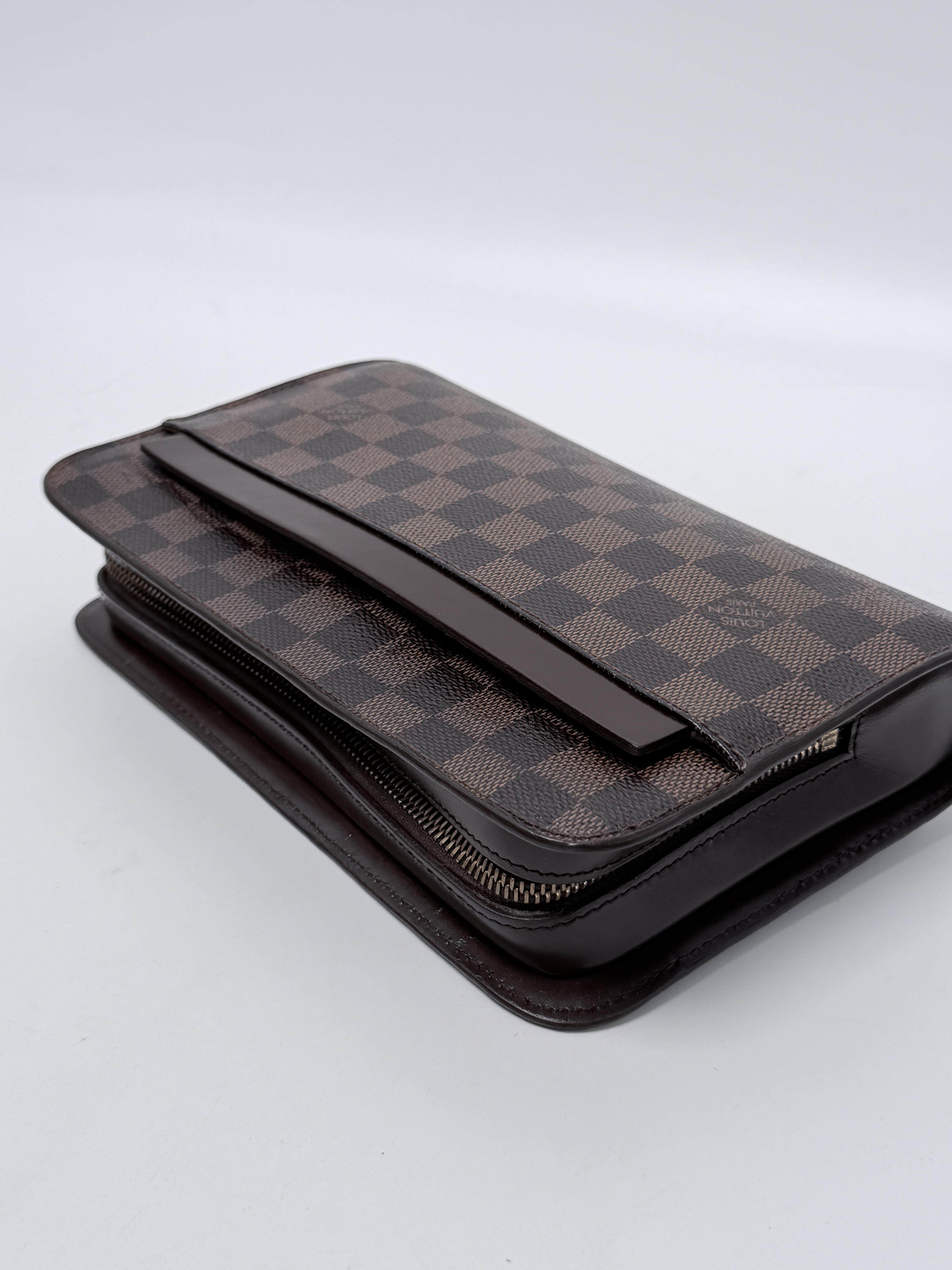 Pochette Saint Louis Clutch Damier Ebene Wristlet HandBag JD1649LV