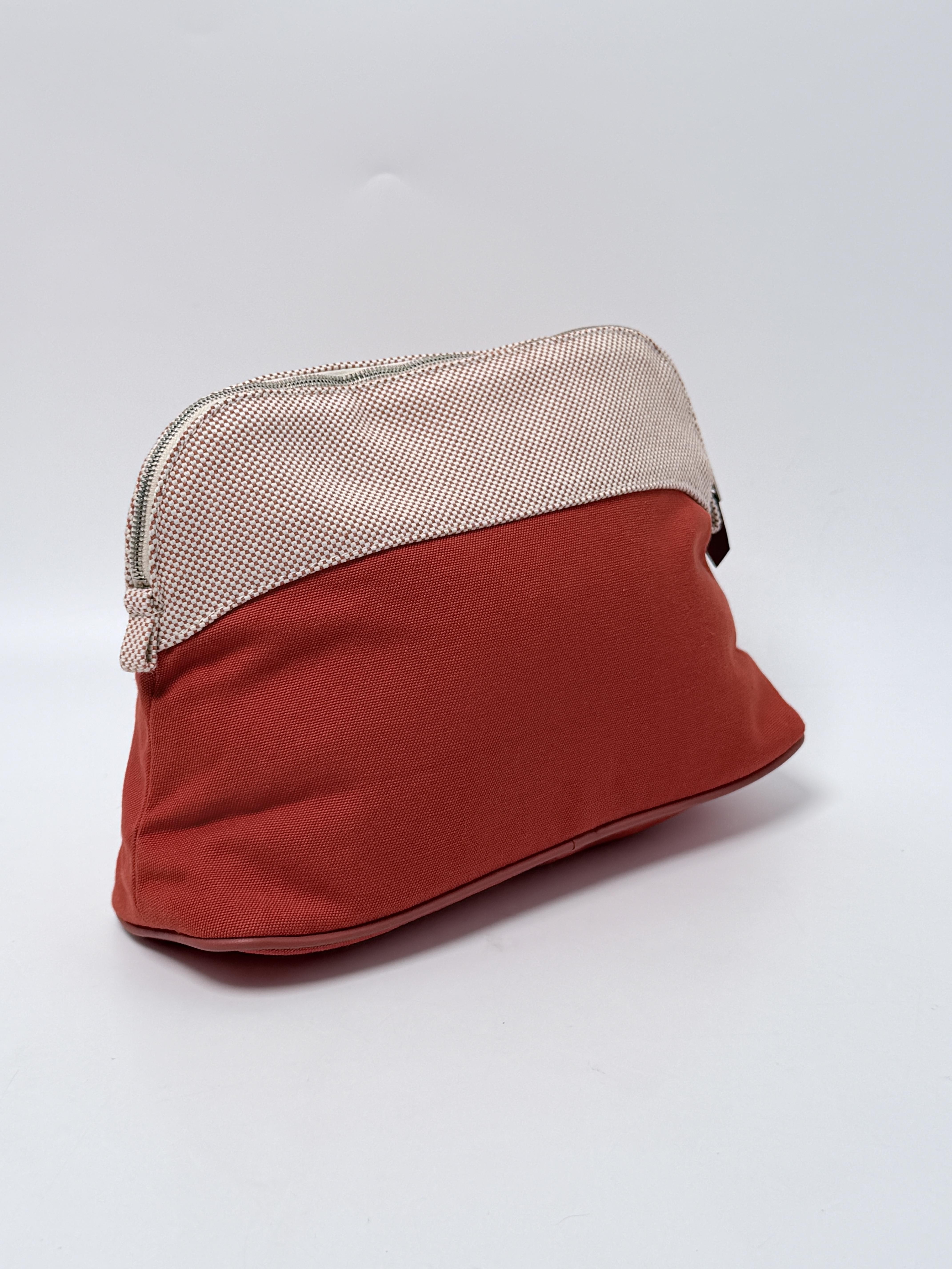 Bolide Pouch Toile Crinoline Woven Red Cosmetic Bag JP002HM