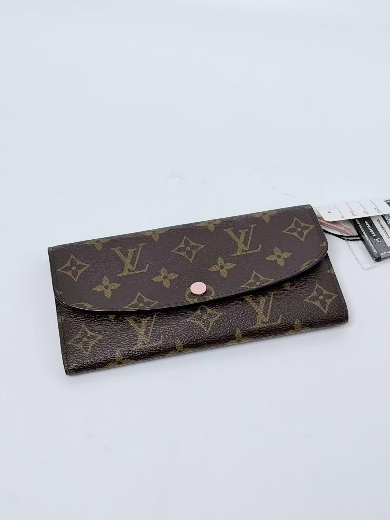 Pink Emilie Wallet Long Envelope Flap Clutch Gold HW JD1147LV