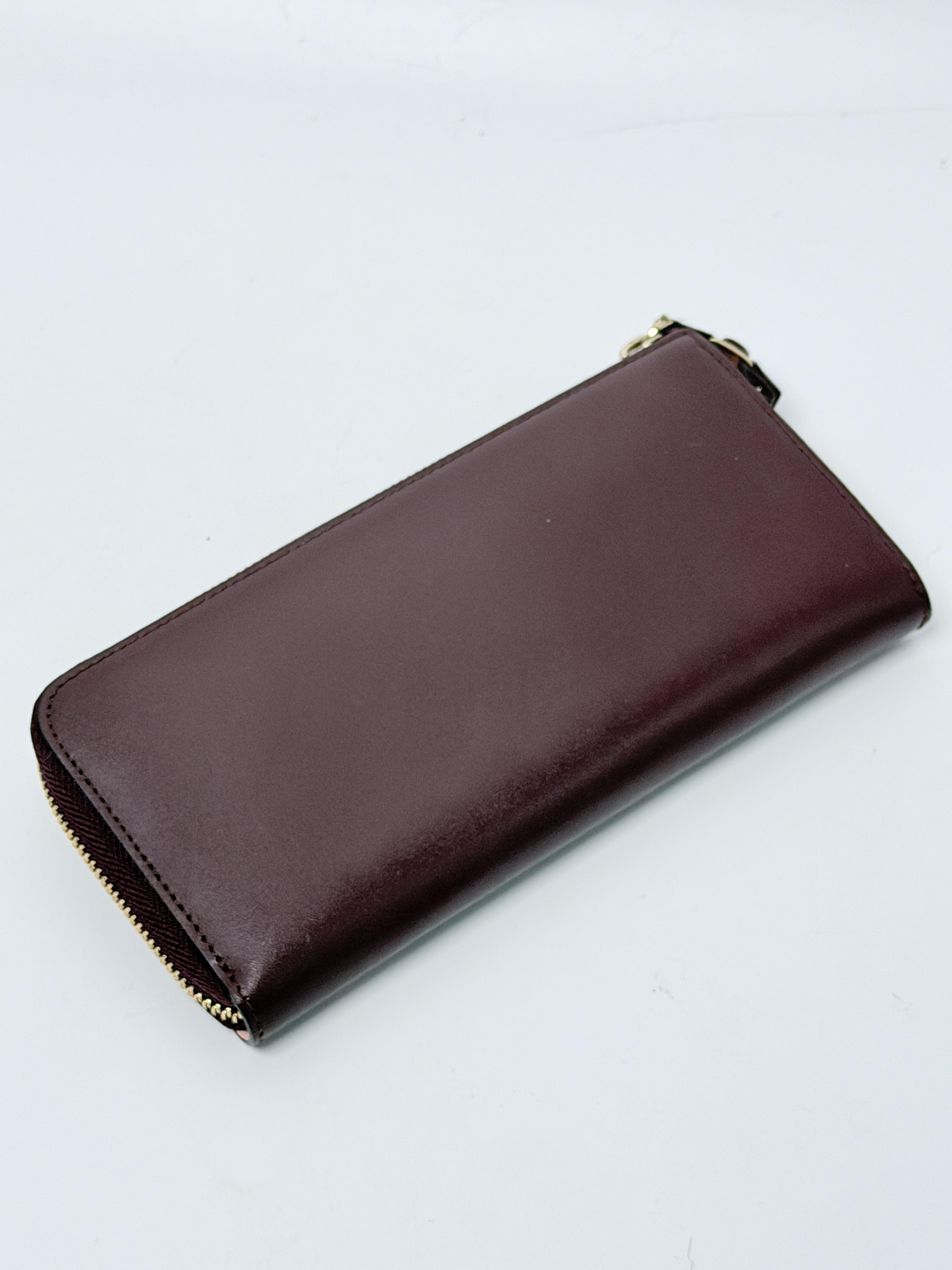 Vara Bow Zip Around Long Wallet Burgundy JD1530FG