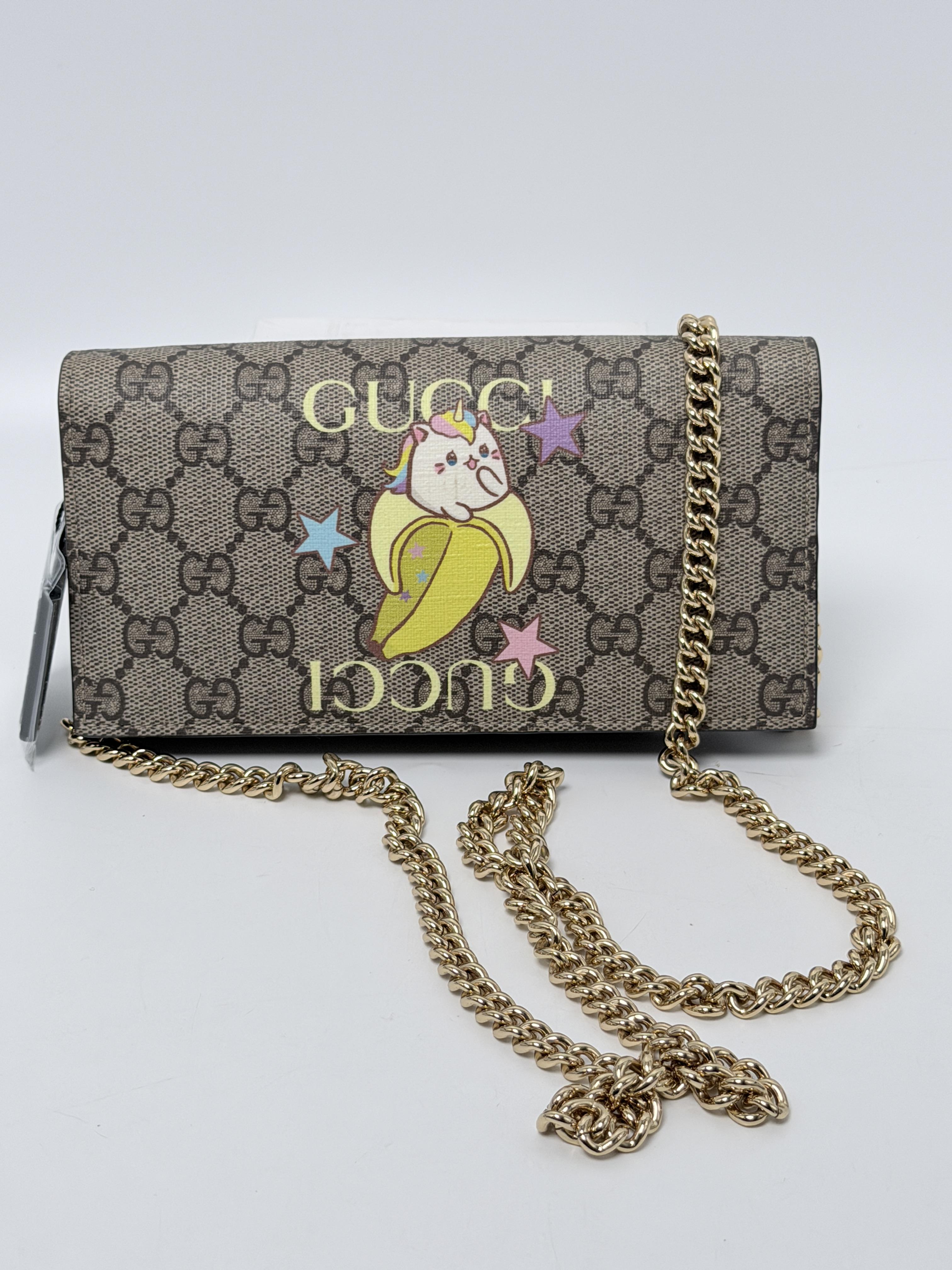 x Bananya Wallet on Chain GG Supreme Cat Crossbody Bag JD1027GG