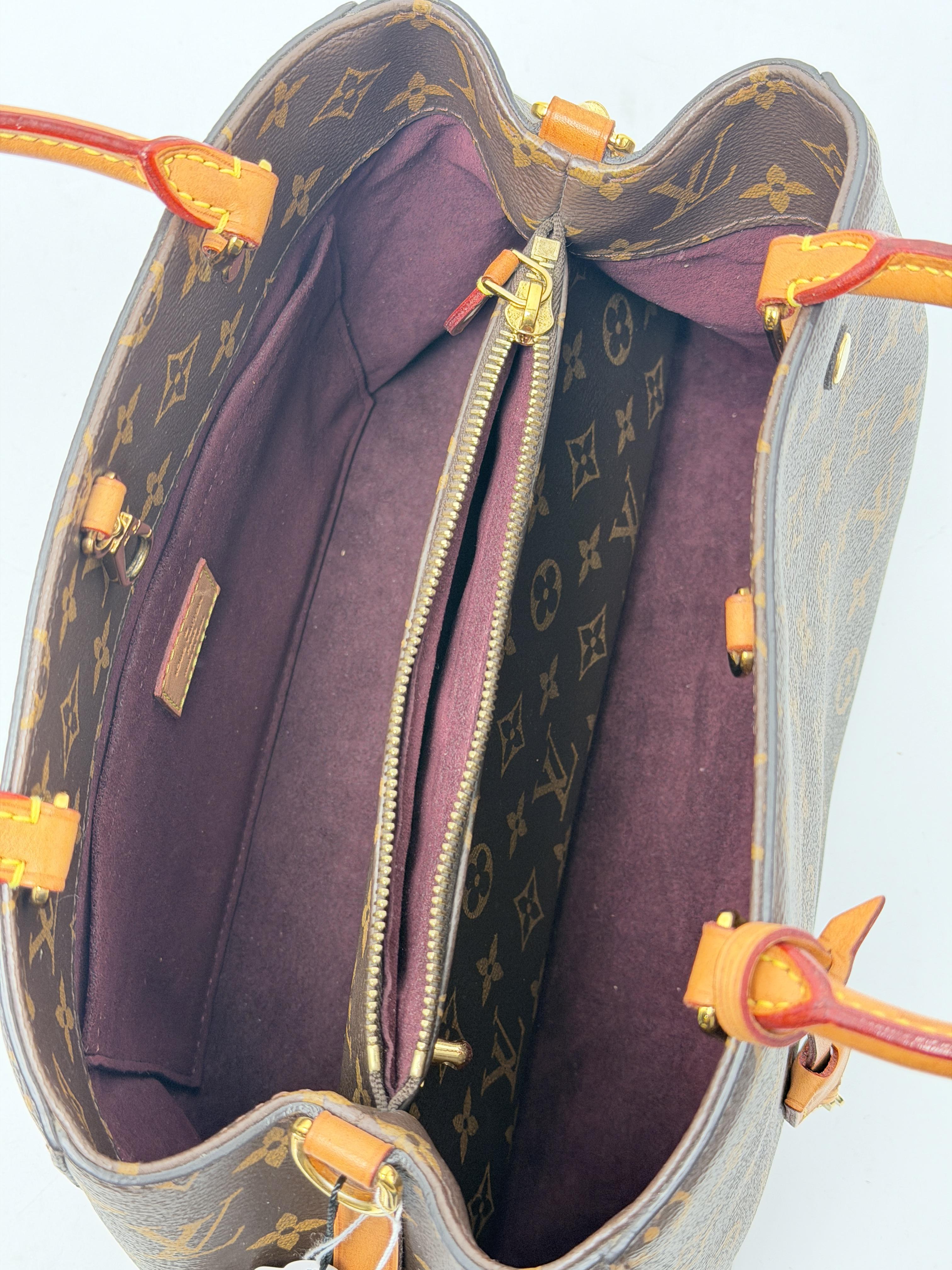 Monogram Montaigne GM Satchel Bag Shoulder Handbag JE802LV