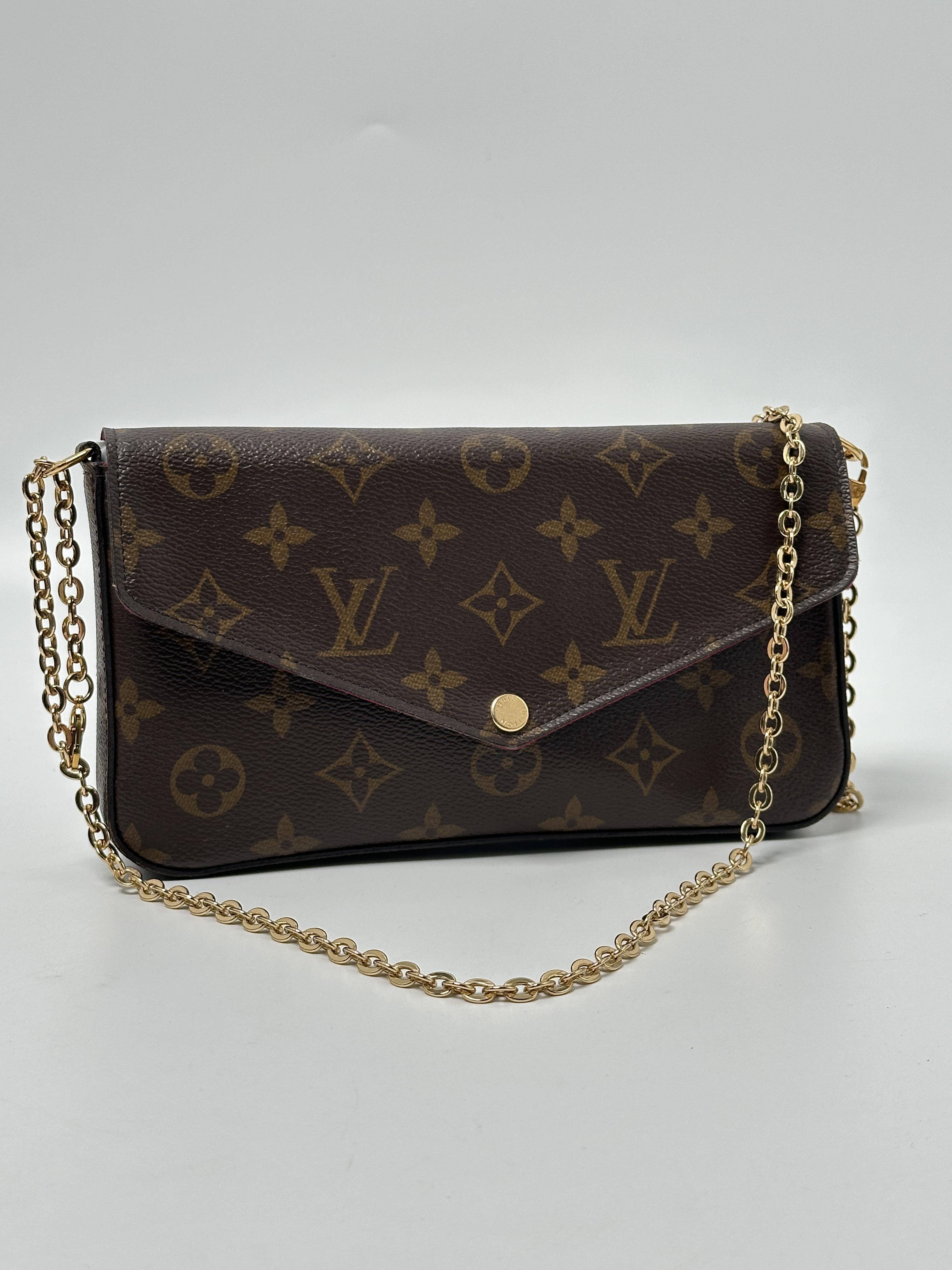 Monogram Félicie Pochette 3in1 Crossbody Clutch Shoulder Bag JC210LV