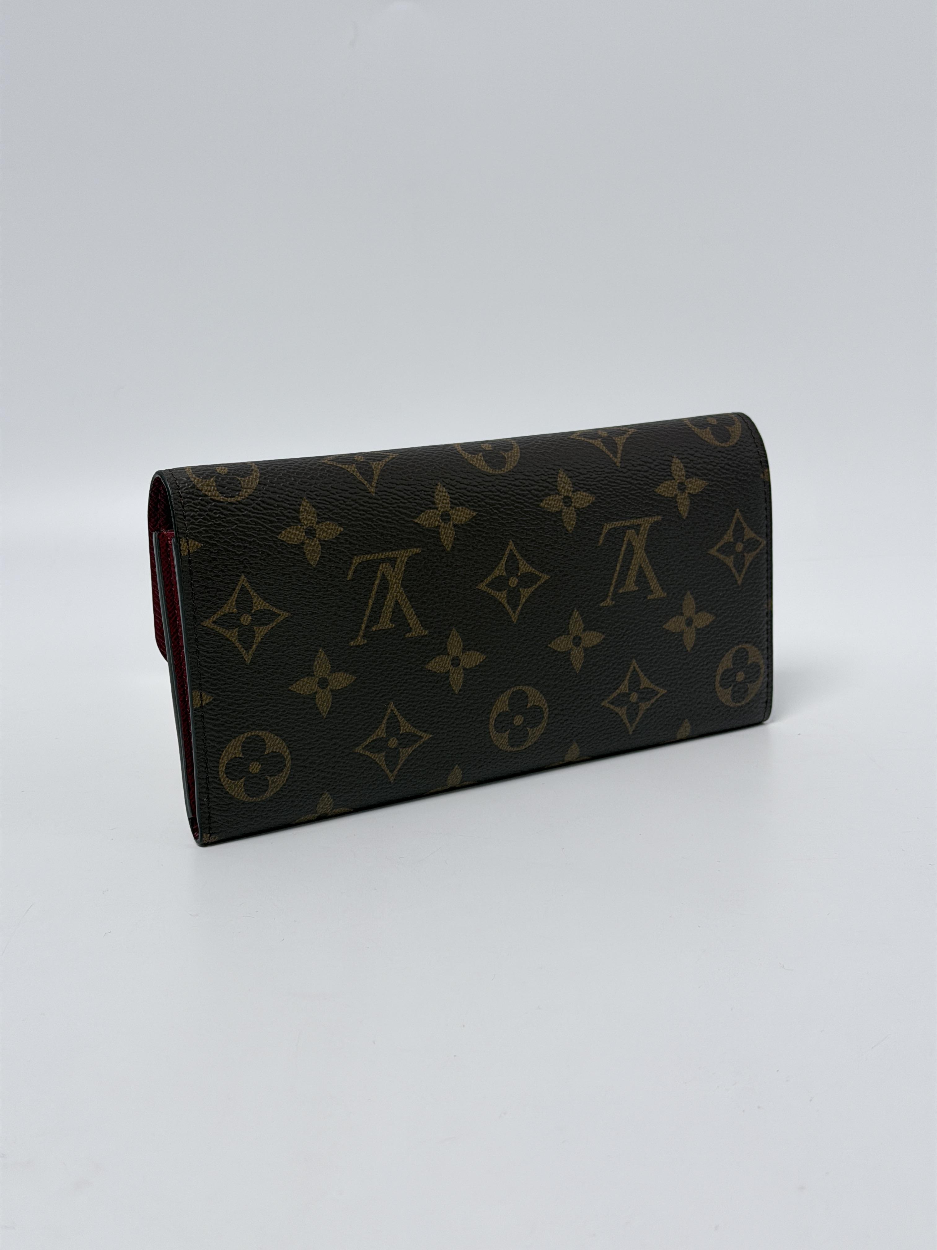 Monogram Canvas Emilie Flap Wallet Fuchsia Pink JD1203LV
