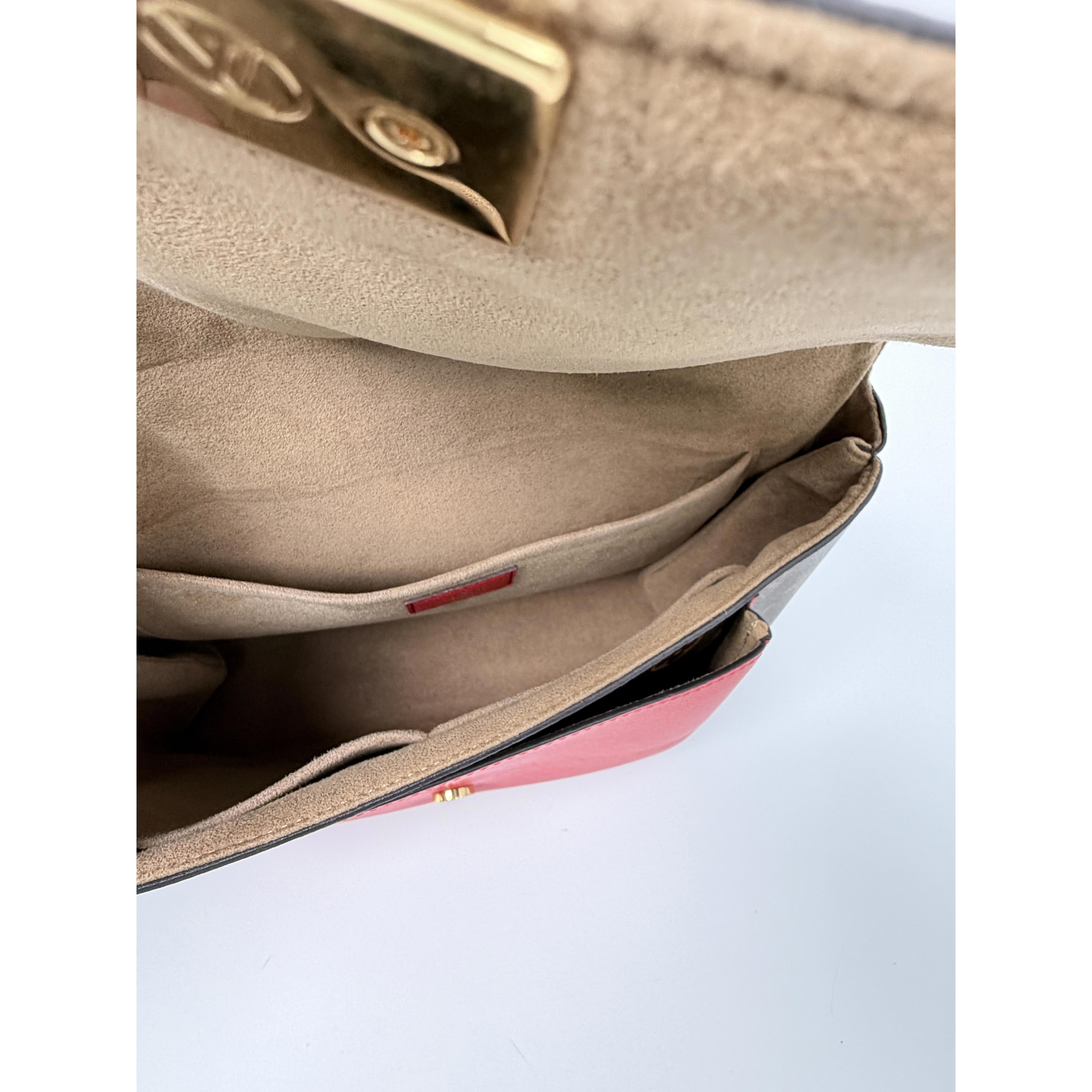 Pre-owned Louis Vuitton Canvas Crossbody Bags Monogram Marignan Coquelicot Red 2 Way Satchel Bag Shoulder Handbag JD082LV