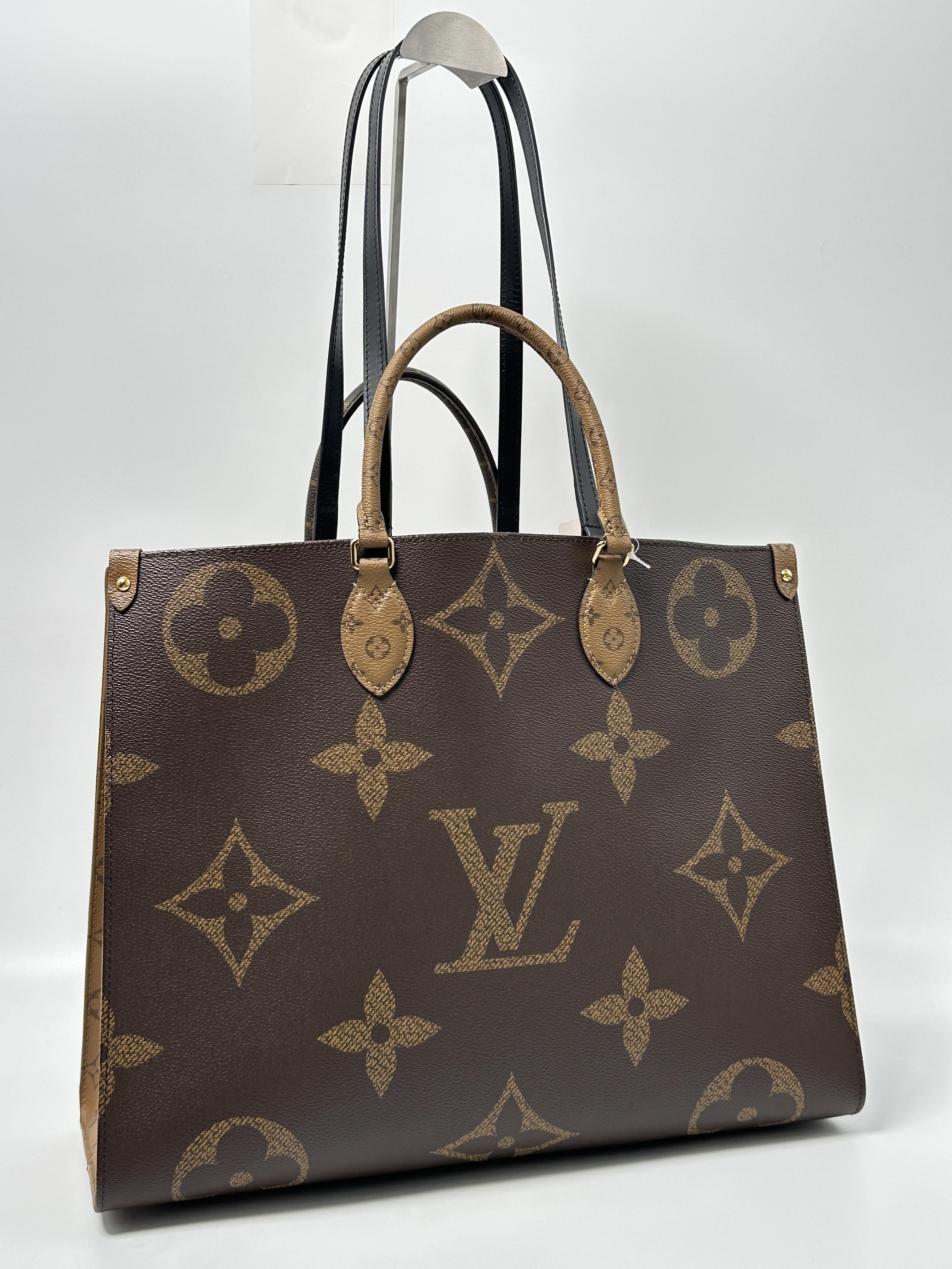 Monogram Giant OnTheGo GM Tote Bag Shoulder Handbag JA1150LV