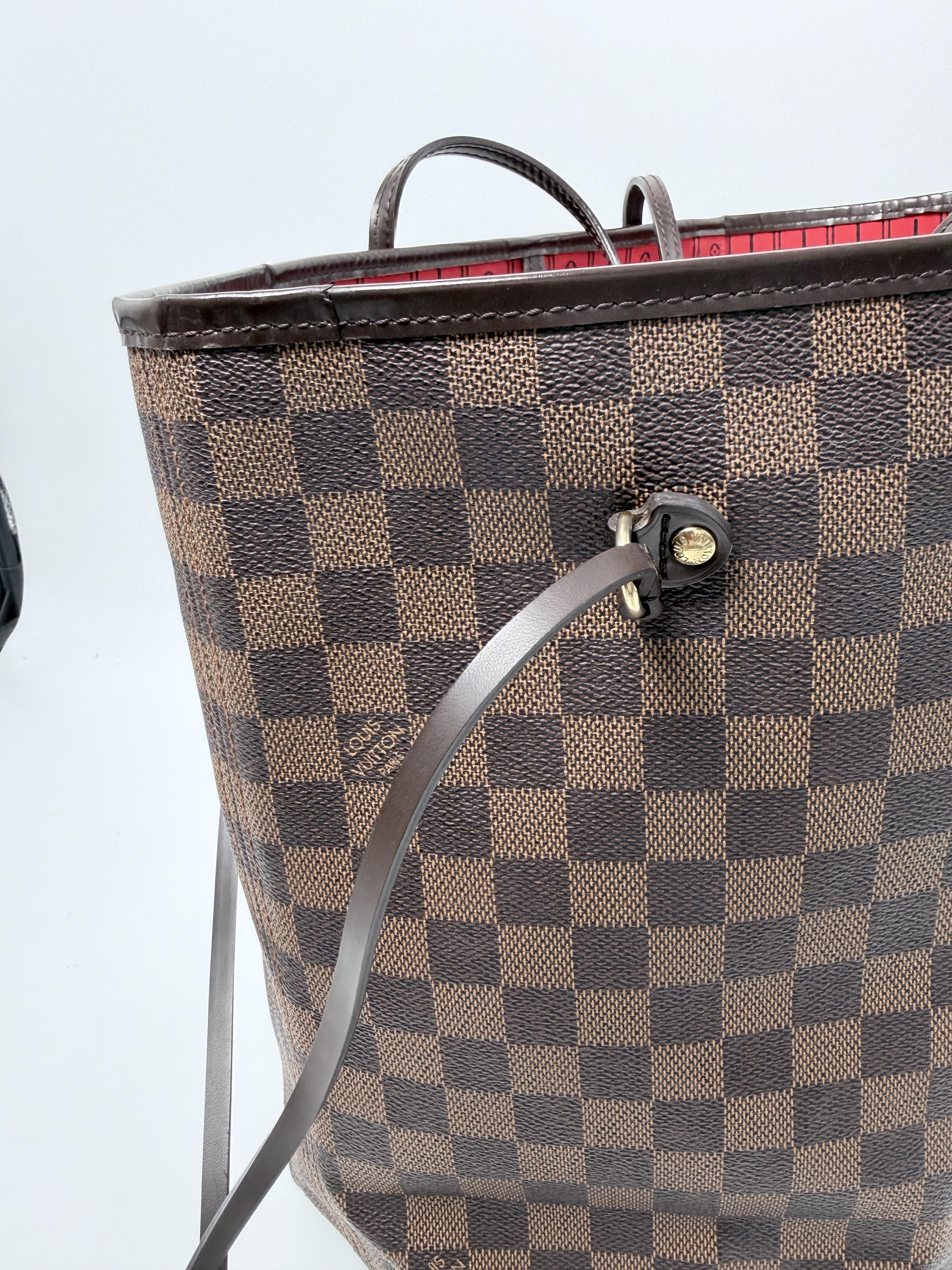 Damier Ebene Neverfull GM Tote Bag Shoulder Handbag JE671LV
