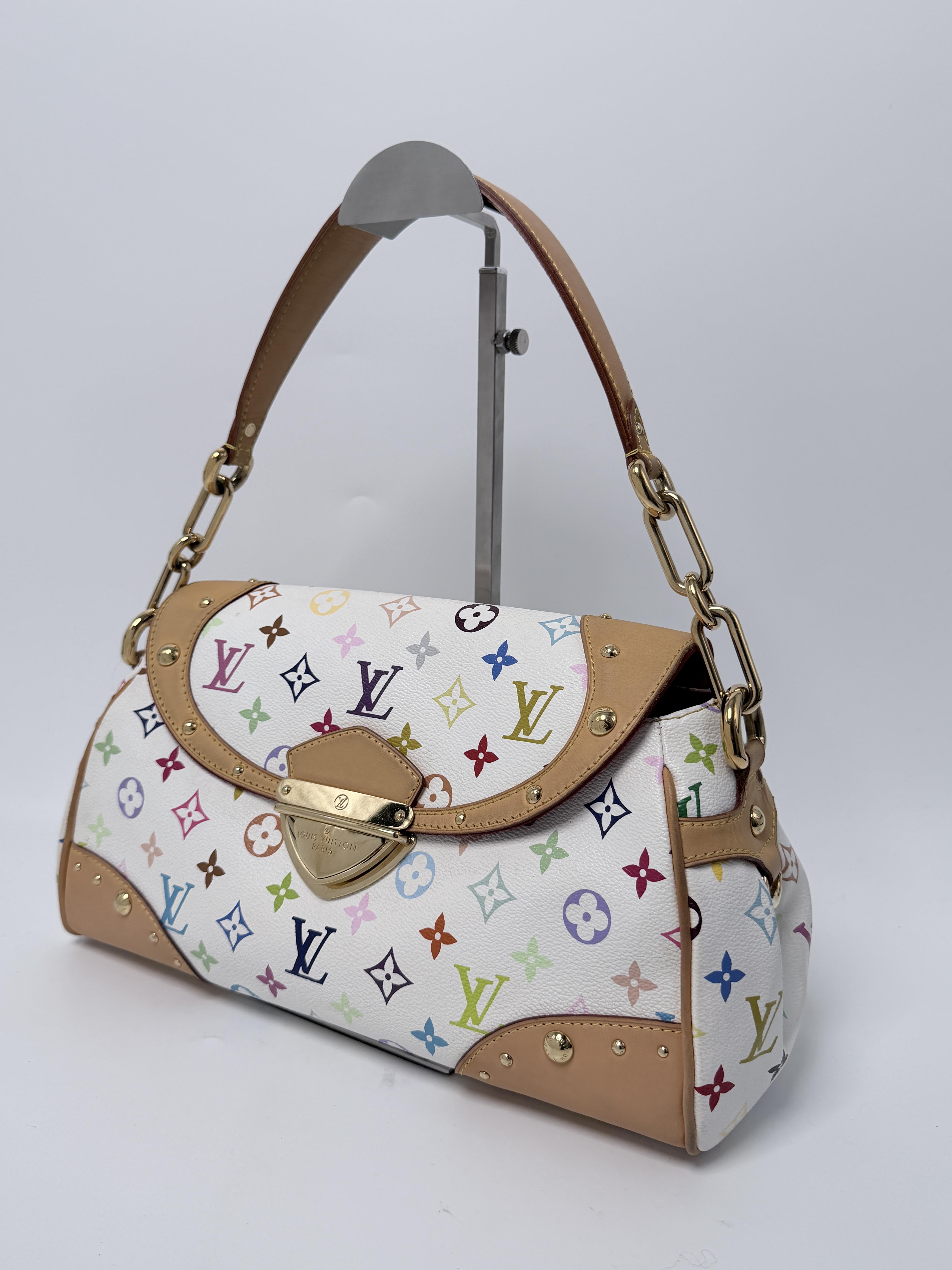 Beverly MM Multicolor Murakami Shoulder Handbag Hobo Bag XU100LV