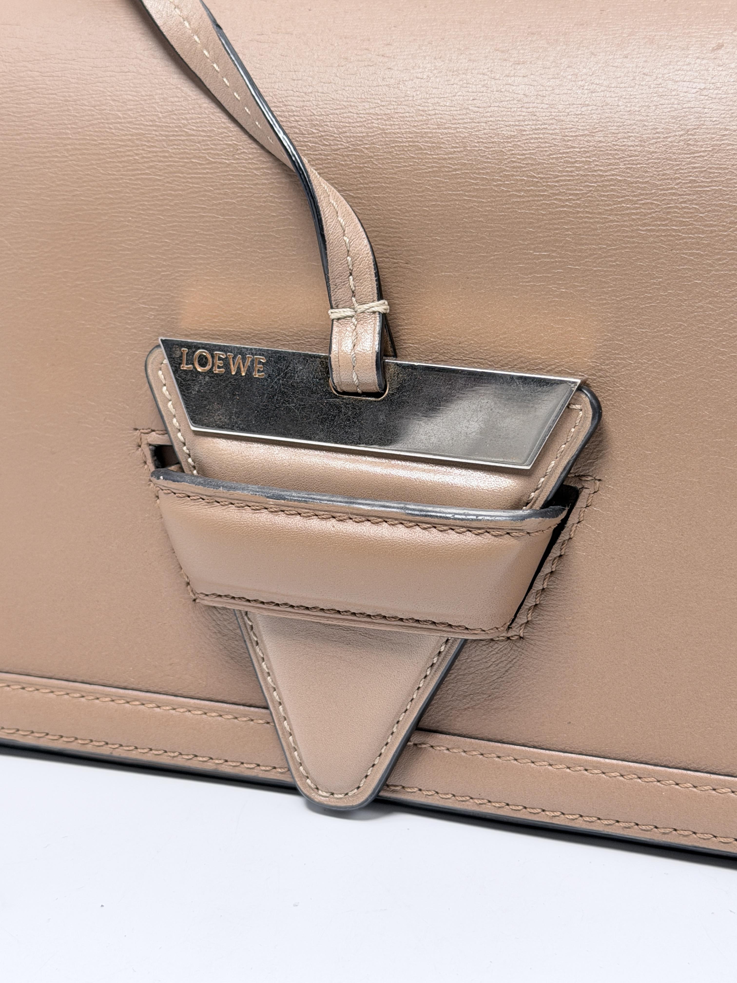 Barcelona Small Box Calfskin Triangle Shoulder Bag Sand JD1484LE