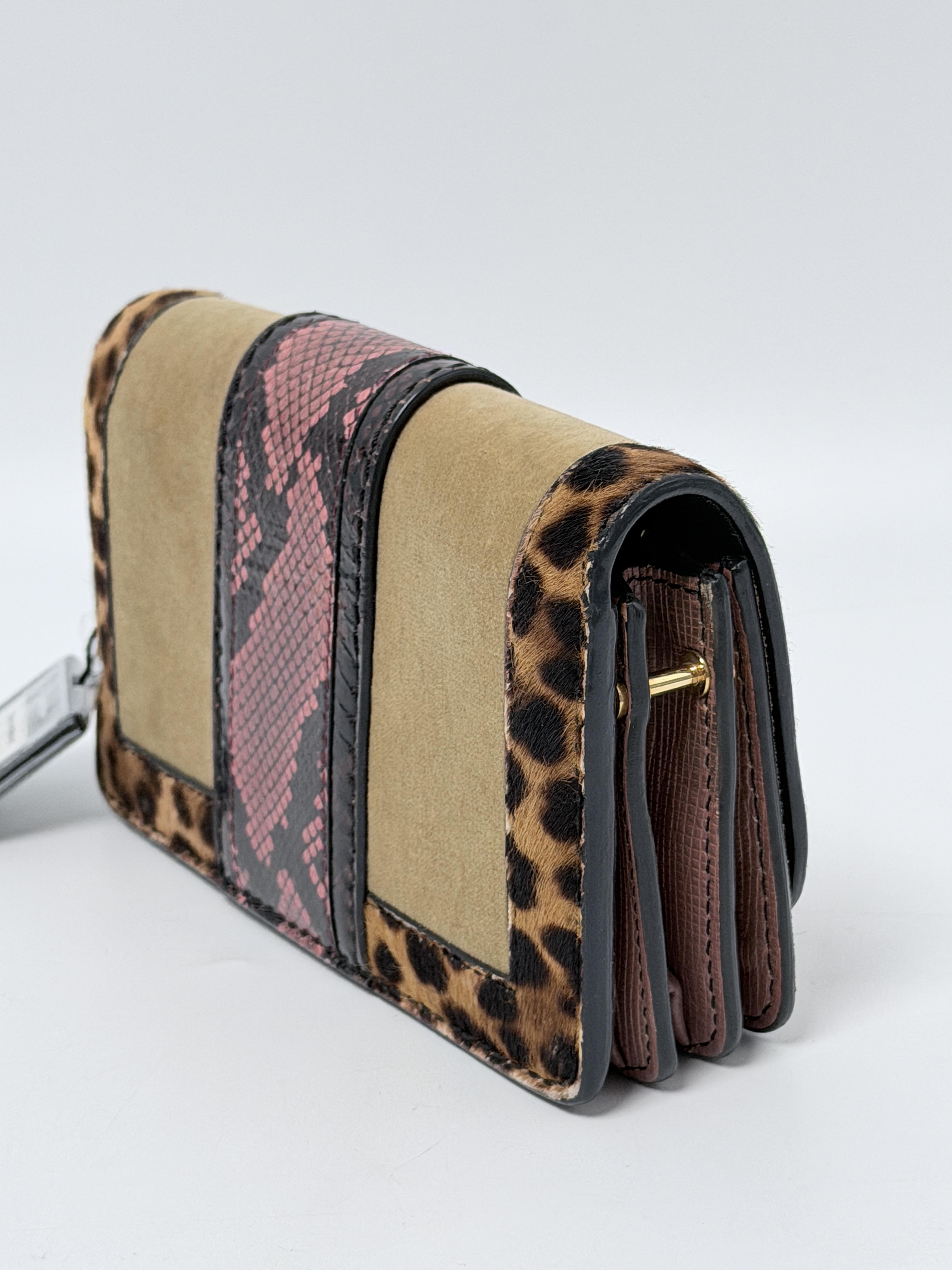 Burberry Limited Edition Patchwork Crossbody Flap Bag Multi Gold HW JD1099BR