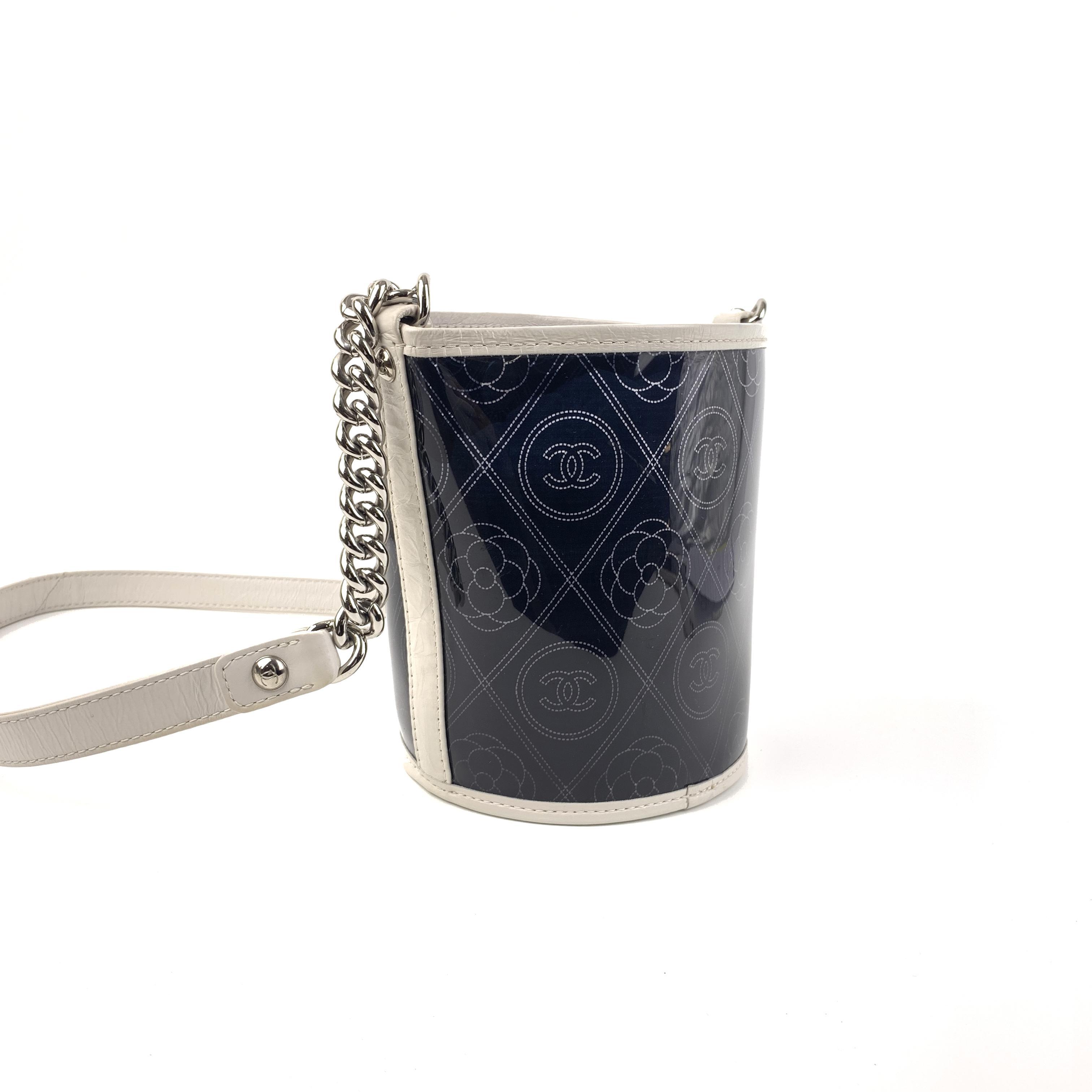 Camellia Transparent Jelly Small Black Bucket Bag Crossbody,Sku:SH68 2018